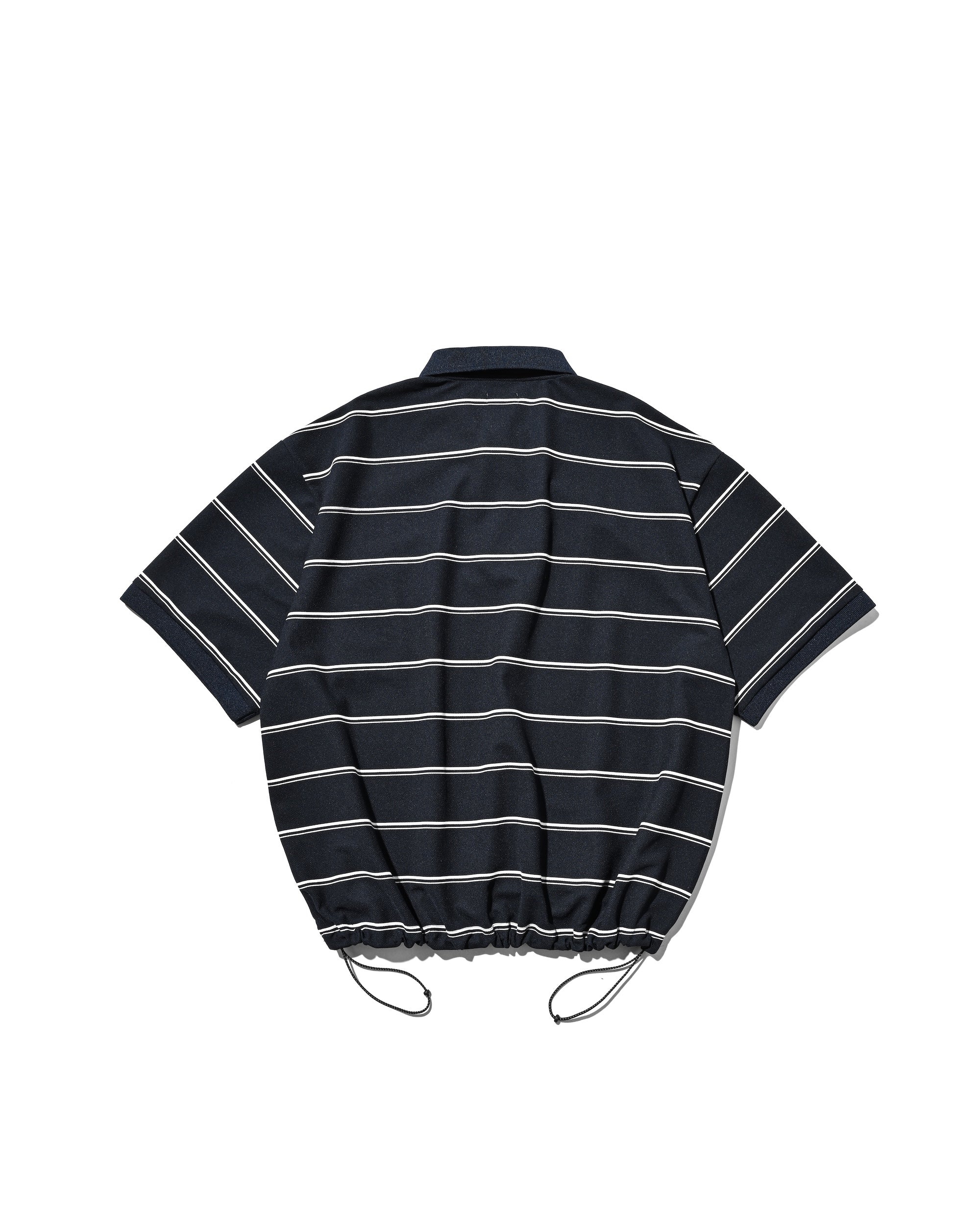 【5.23 SAT 20:00- IN STOCK】THICK/THIN STRIPE ACTIVE CITY POLO S/S SHIRTS(NAVY)