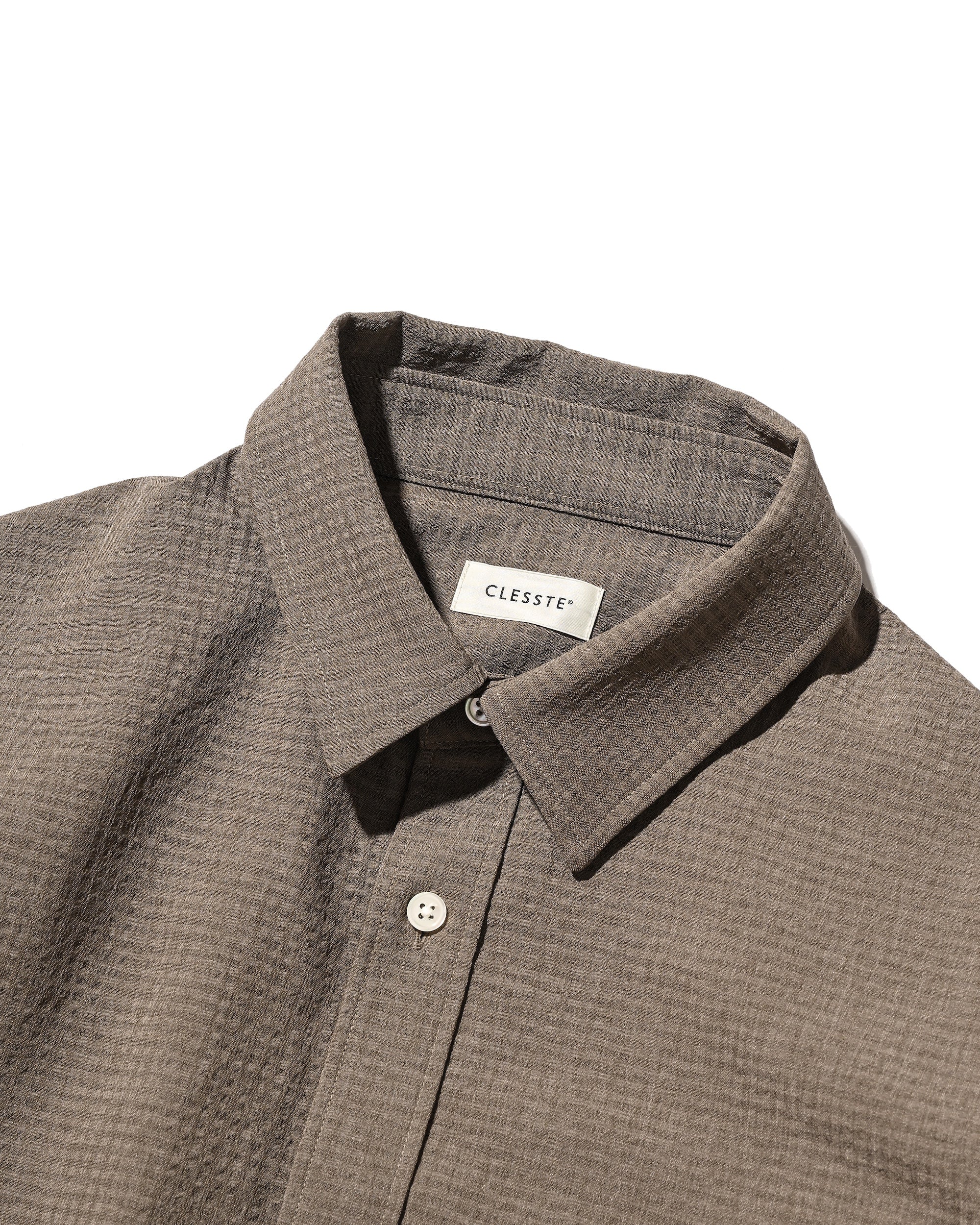 【4.29 WED 20:00 IN STOCK】SHADOW GINGHAM CHECK EVERYDAY L/S SHIRT (BEIGE)