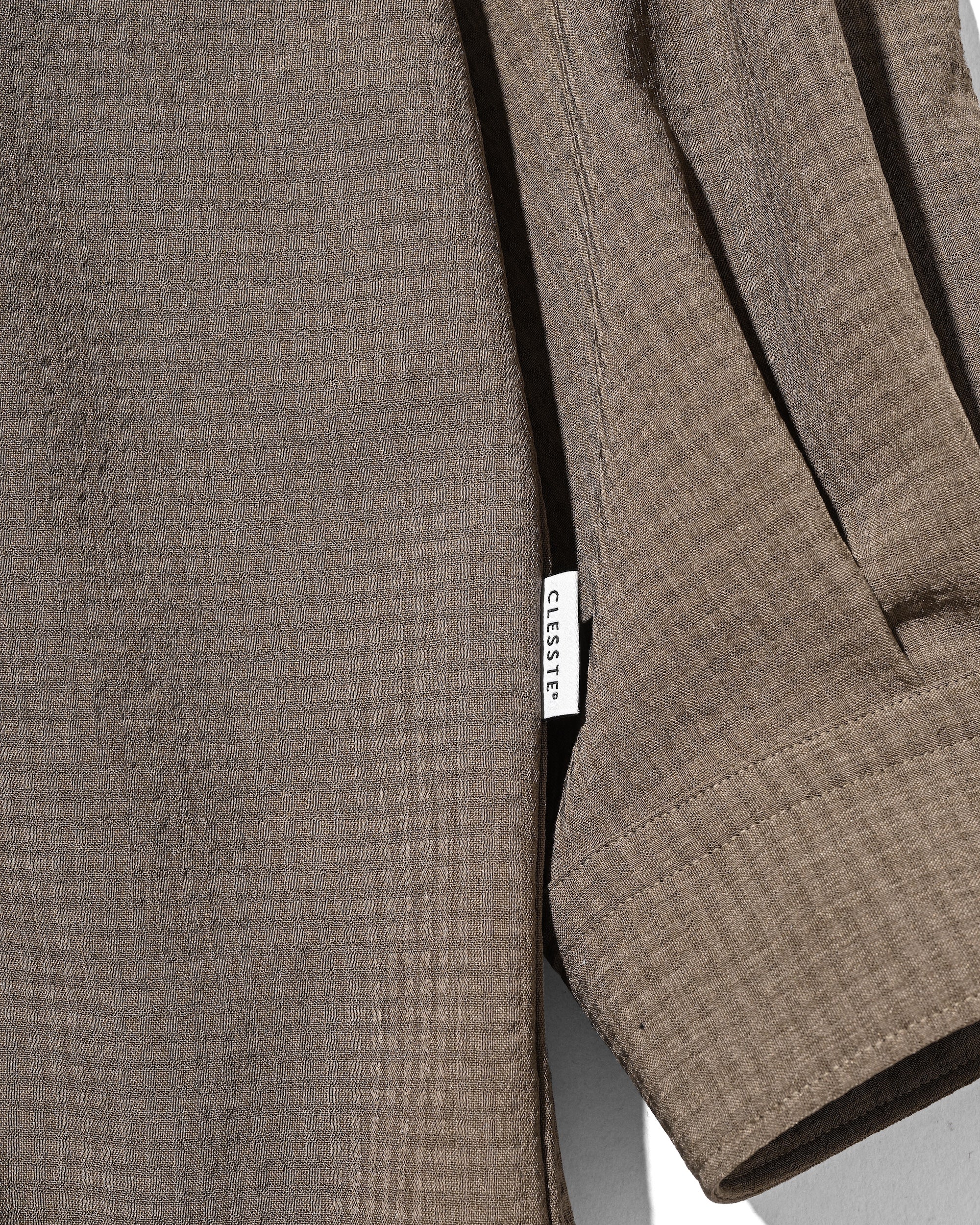 【4.29 WED 20:00 IN STOCK】SHADOW GINGHAM CHECK EVERYDAY L/S SHIRT (BEIGE)