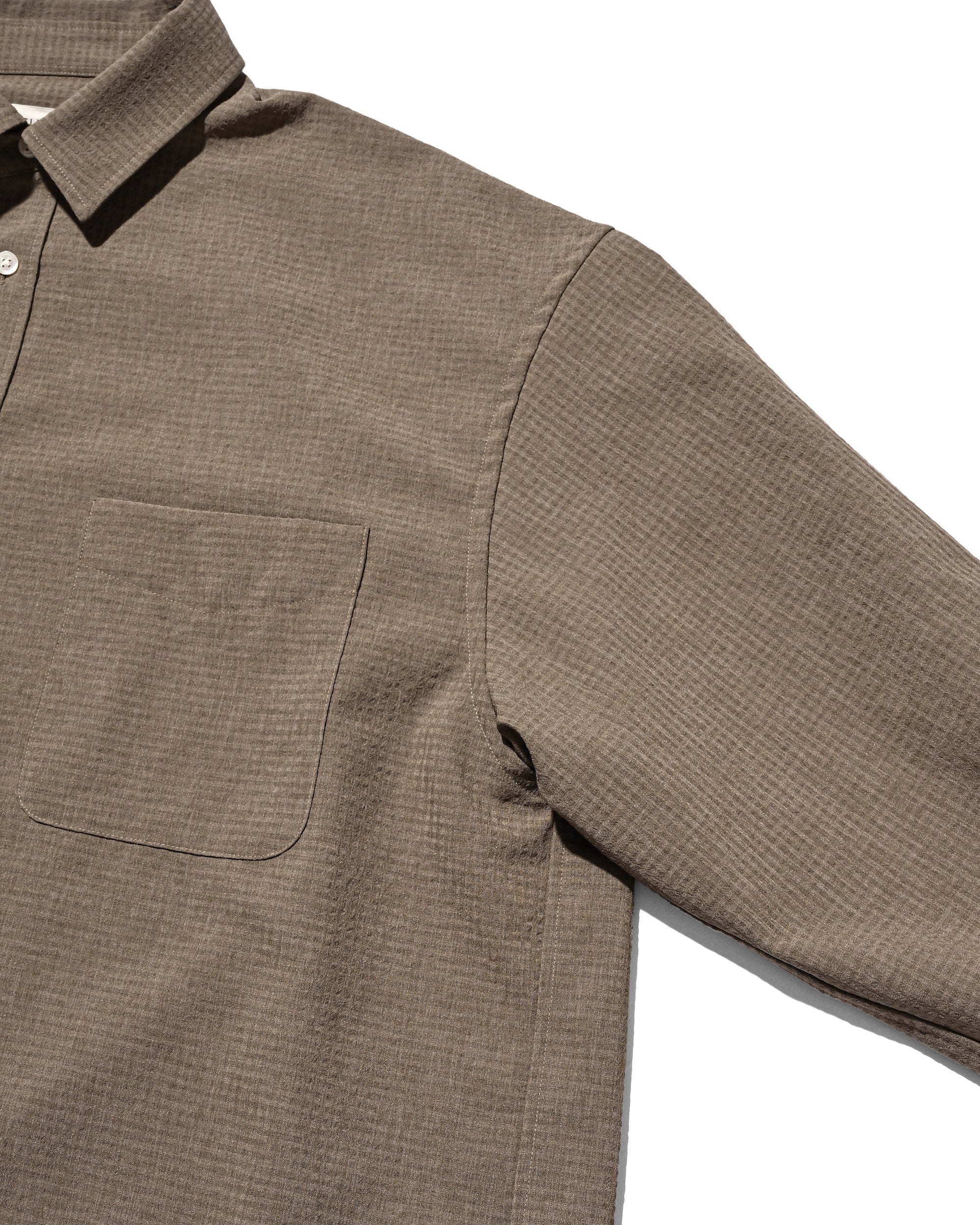 【4.29 WED 20:00 IN STOCK】SHADOW GINGHAM CHECK EVERYDAY L/S SHIRT (BEIGE)