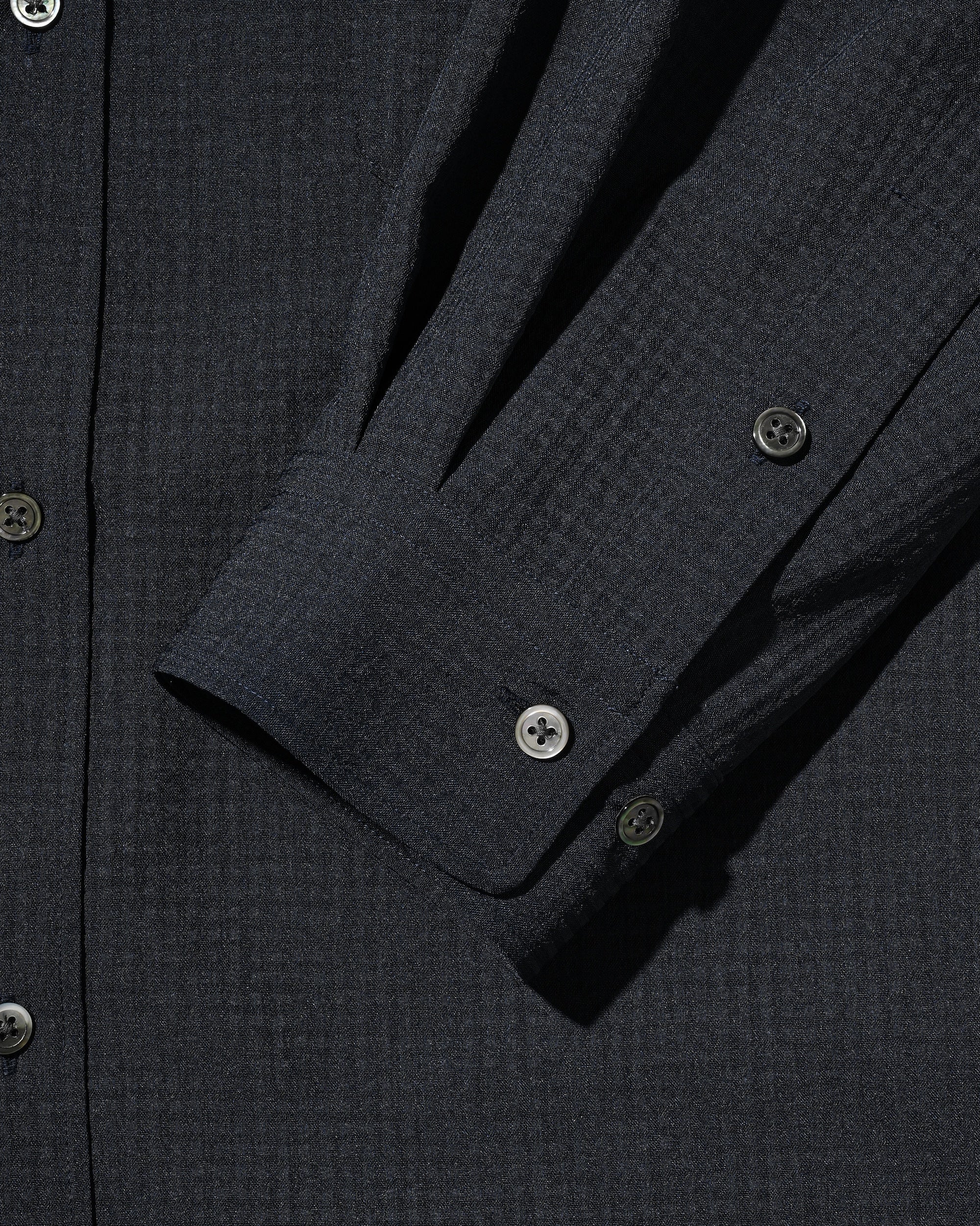 【4.29 WED 20:00- IN STOCK】SHADOW GINGHAM CHECK EVERYDAY L/S SHIRT (NAVY)