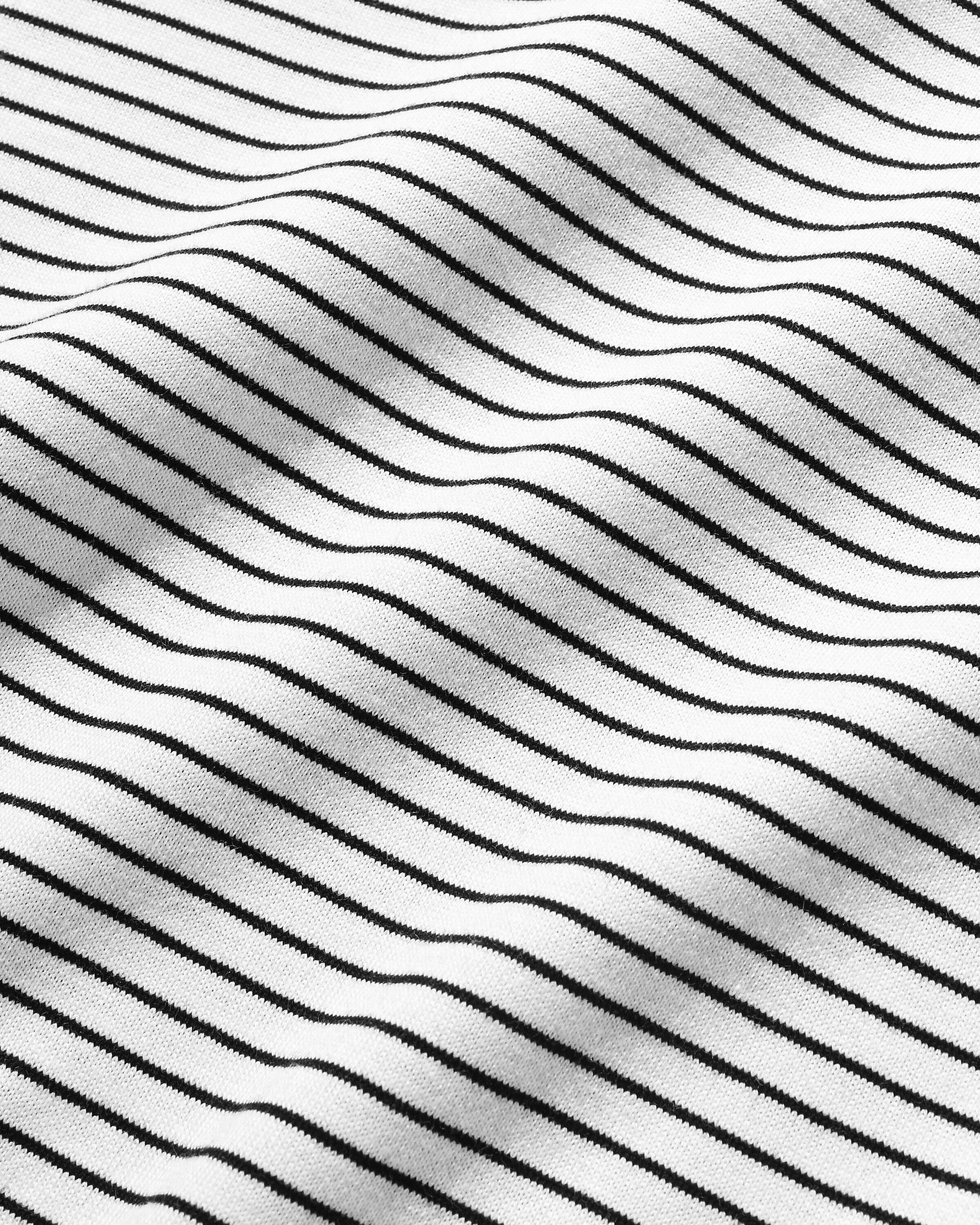 【10.15 WED 20:00- IN STOCK】"C"STRIPED L/S T-SHIRT WITH DRAWSTRINGS FOR YGM (WHITE×BLACK)