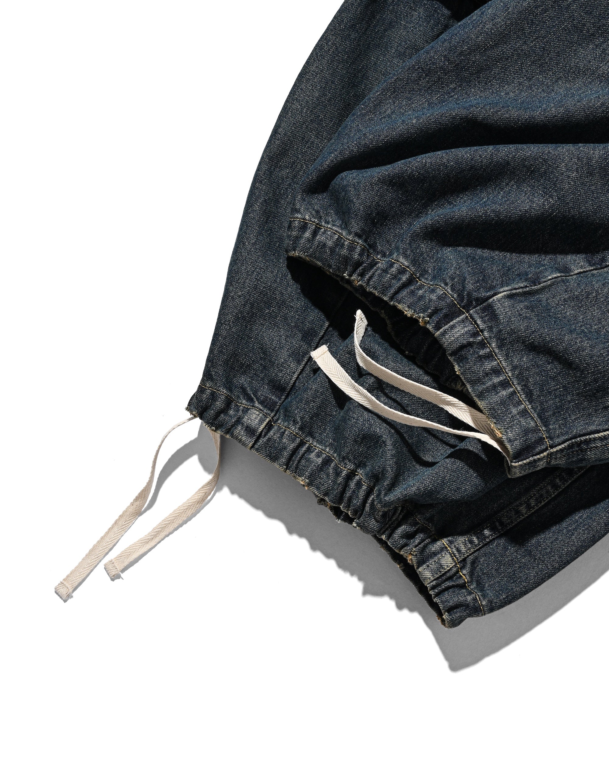 VINTAGE DYED SELVEDGE DENIM CITY MEGA POCKET BALLOON CARGO PANTS (VINTAGE INDIGO)