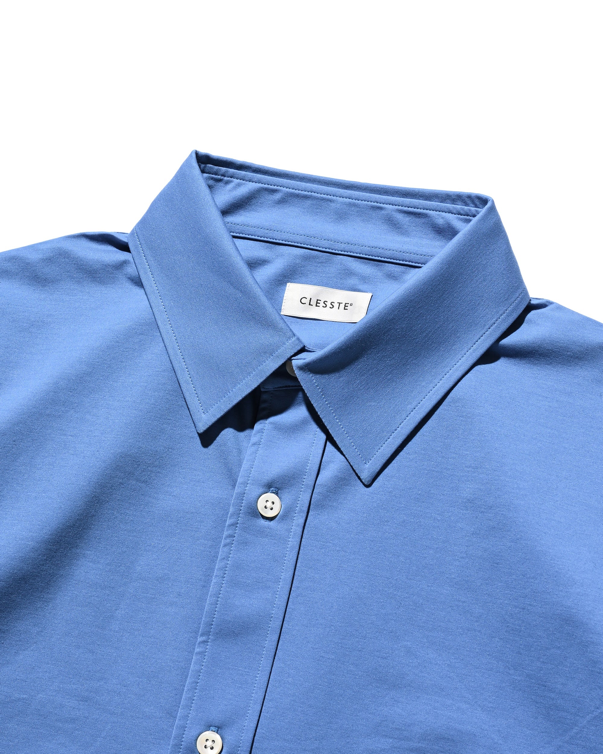 【9.17 WED 20:00- IN STOCK】46G KNIT EVERYDAY L/S SHIRT (SAX BLUE)