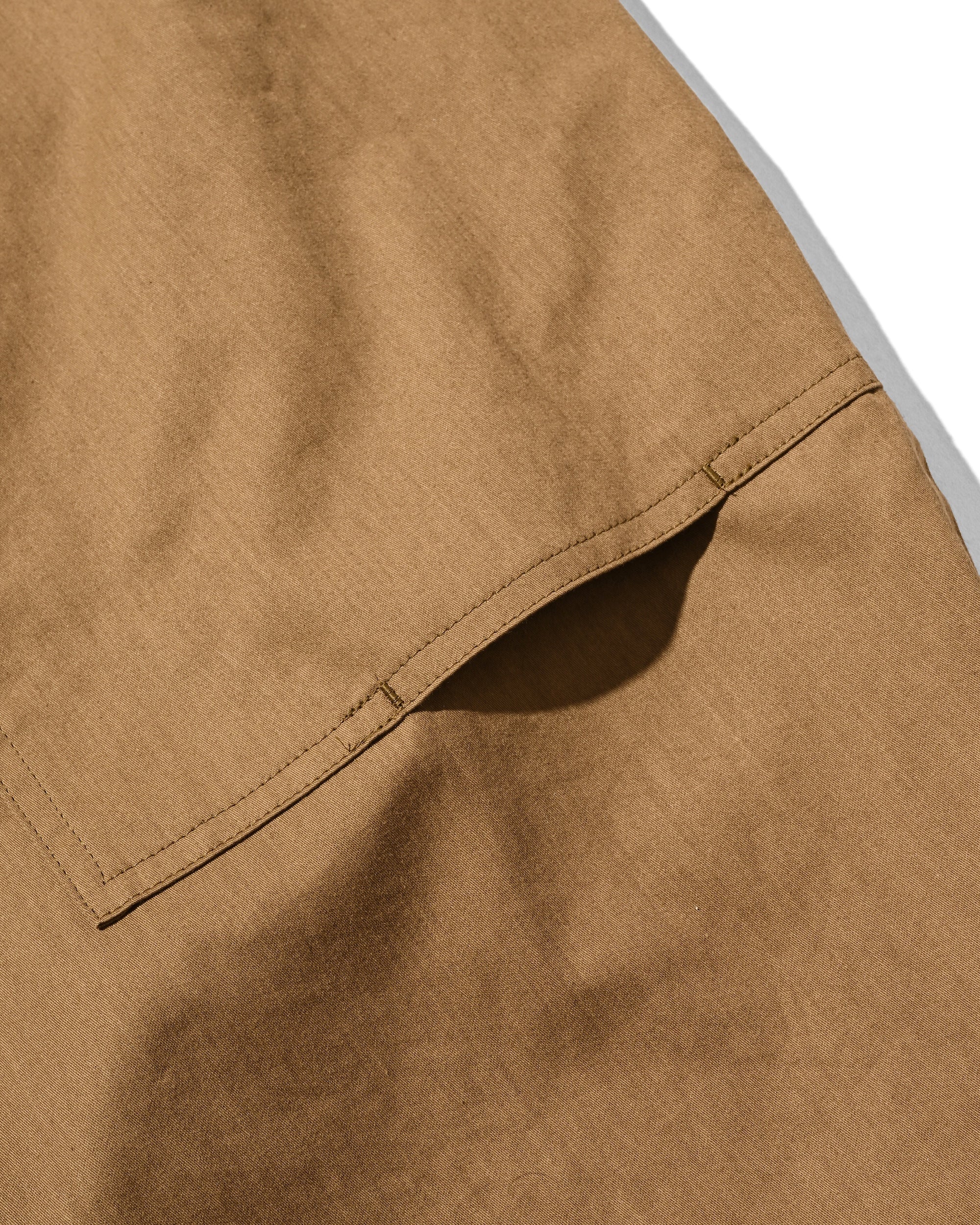 VINTAGE EFFECT DOUBLE KNEE CURVED WORKER PANTS (BEIGE)