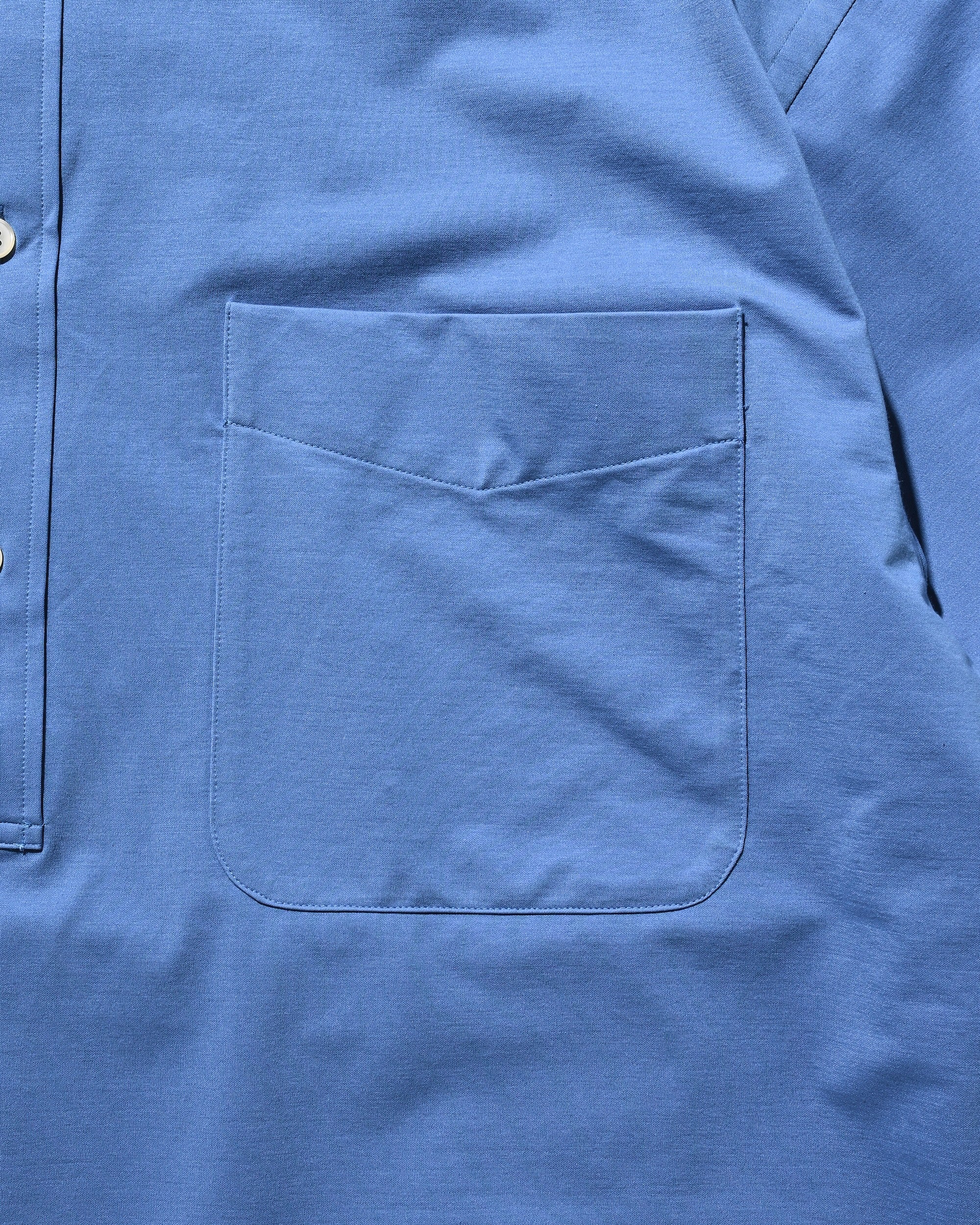 【9.27 SAT 20:00- IN STOCK】46G KNIT EVERYDAY PULLOVER L/S SHIRT (SAX BLUE)