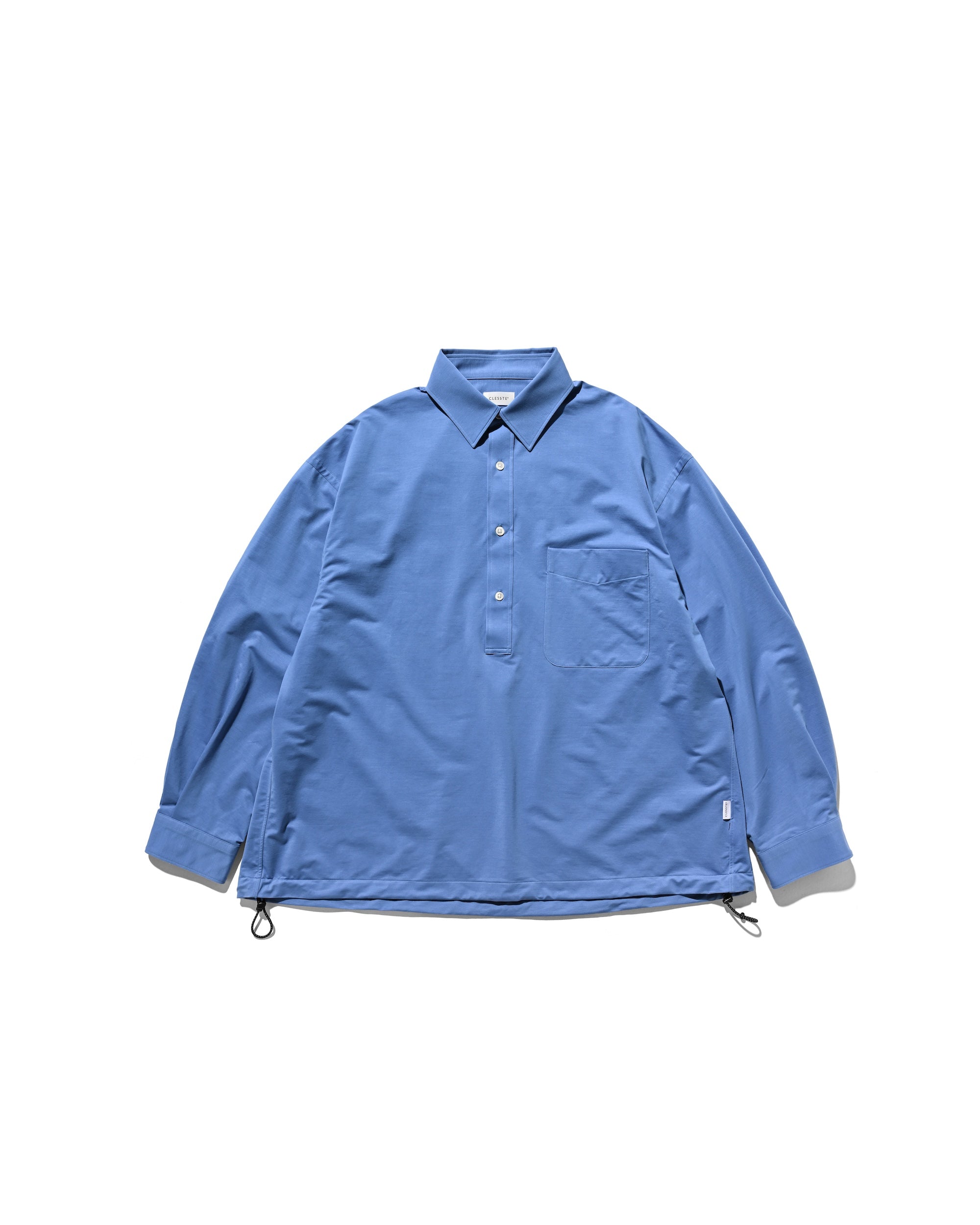 【9.27 SAT 20:00- IN STOCK】46G KNIT EVERYDAY PULLOVER L/S SHIRT (SAX BLUE)