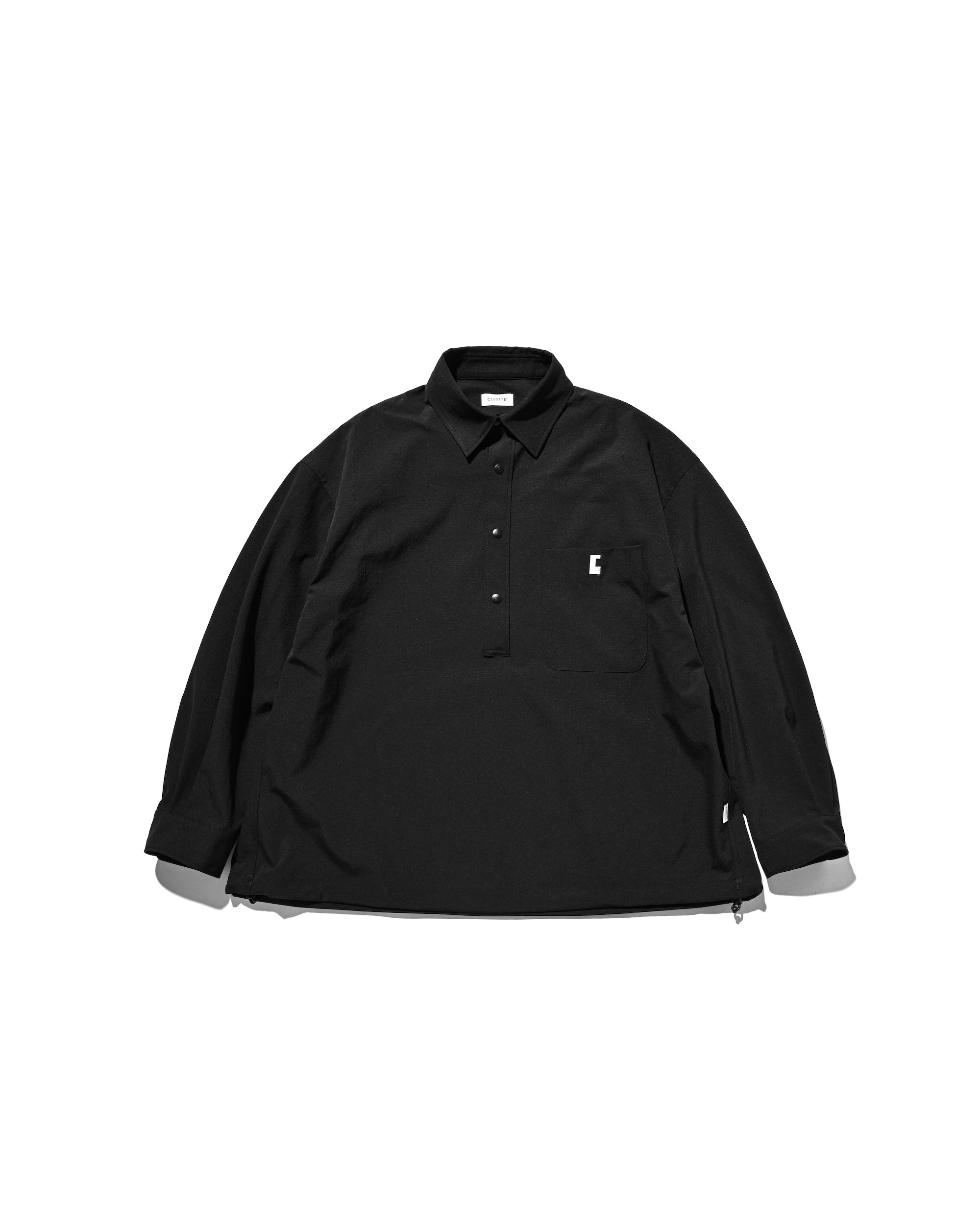 【9.20 SAT 20:00- IN STOCK】CITY UNIFORM L/S PULLOVER SHIRT (BLACK)