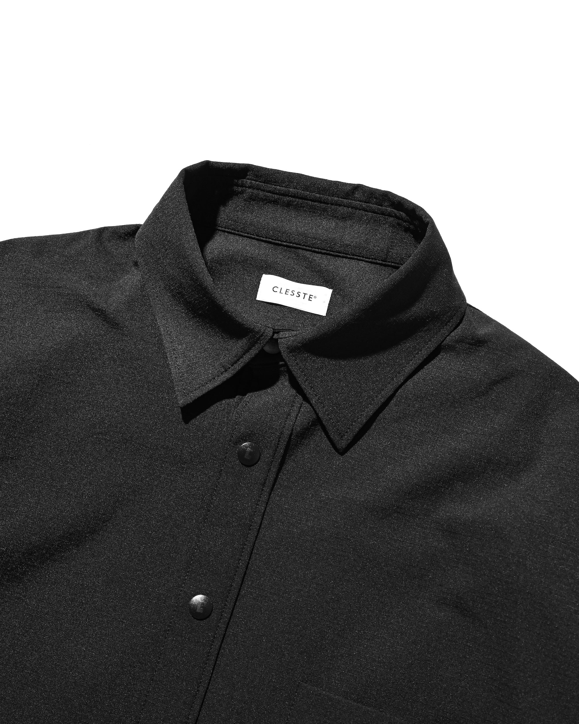 【9.20 SAT 20:00- IN STOCK】CITY UNIFORM L/S PULLOVER SHIRT (BLACK)