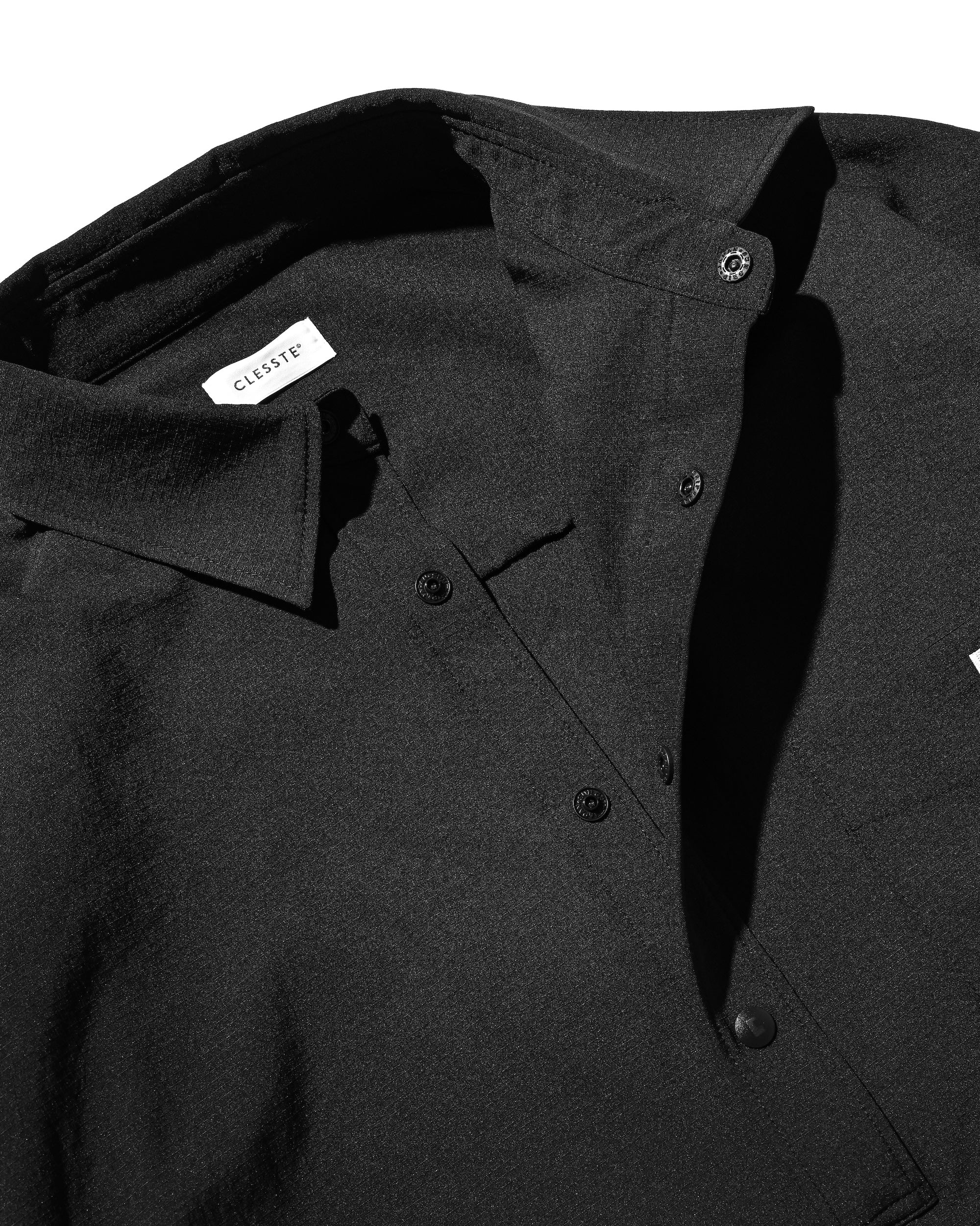 【9.20 SAT 20:00- IN STOCK】CITY UNIFORM L/S PULLOVER SHIRT (BLACK)