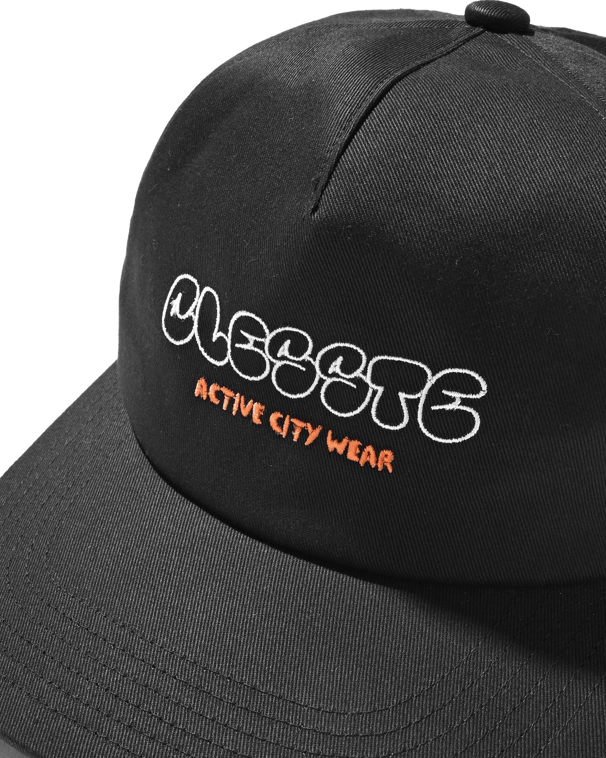 "BUBBLE LOGO" ACTIVE CITY TRUCKER CAP (BLACK×WHITE)