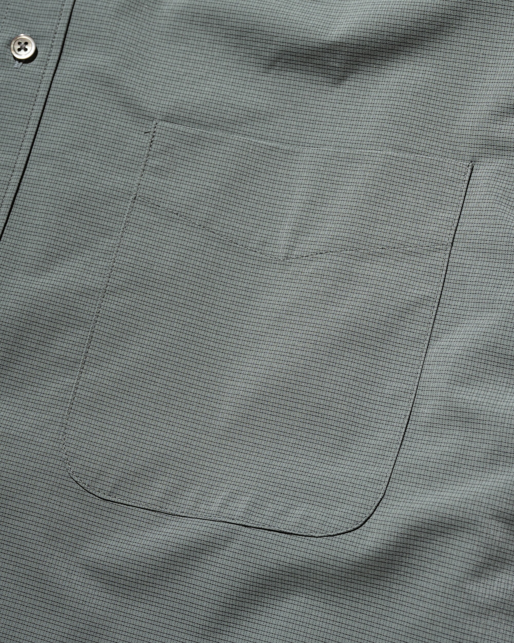 【5.6 TUE 20:00- IN STOCK】MINI PLAID L/S PULLOVER SHIRT (BLUE GRAY)