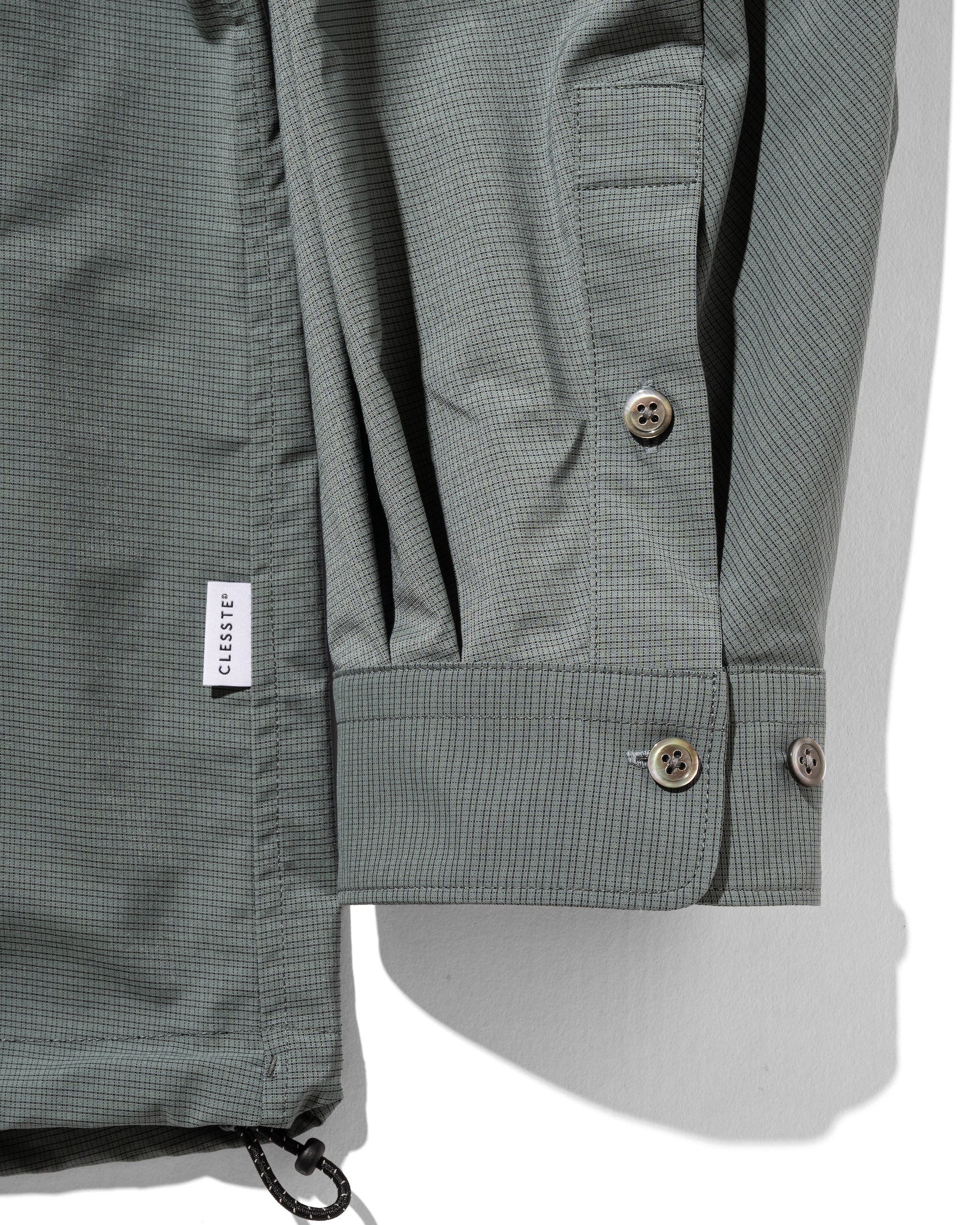 【5.6 TUE 20:00- IN STOCK】MINI PLAID L/S PULLOVER SHIRT (BLUE GRAY)