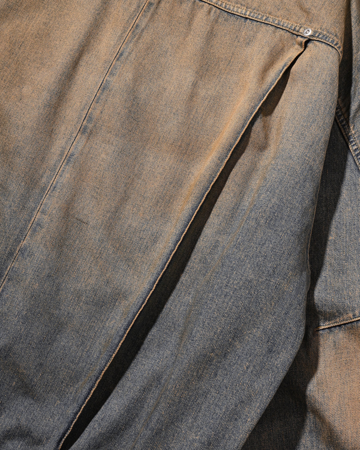 【10.10 SAT 20:00- IN STOCK】 VINTAGE DYED SELVEDGE DENIM FUTURE TRUCKER JACKET (VINTAGE BEIGE)
