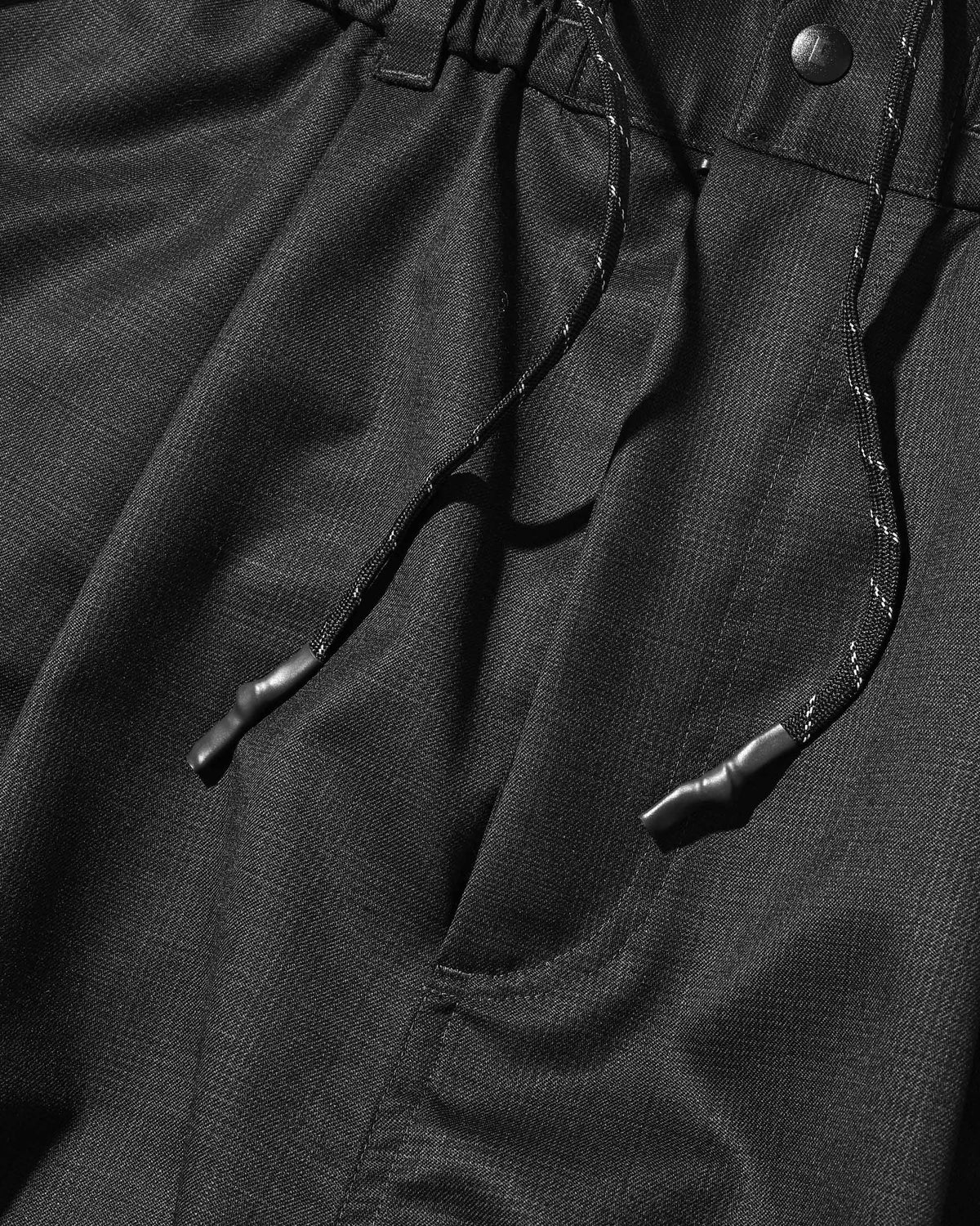 GLEN PLAID WOOL CITY MEGA POCKET BALLOON CARGO HALF PANTS(CHECK)