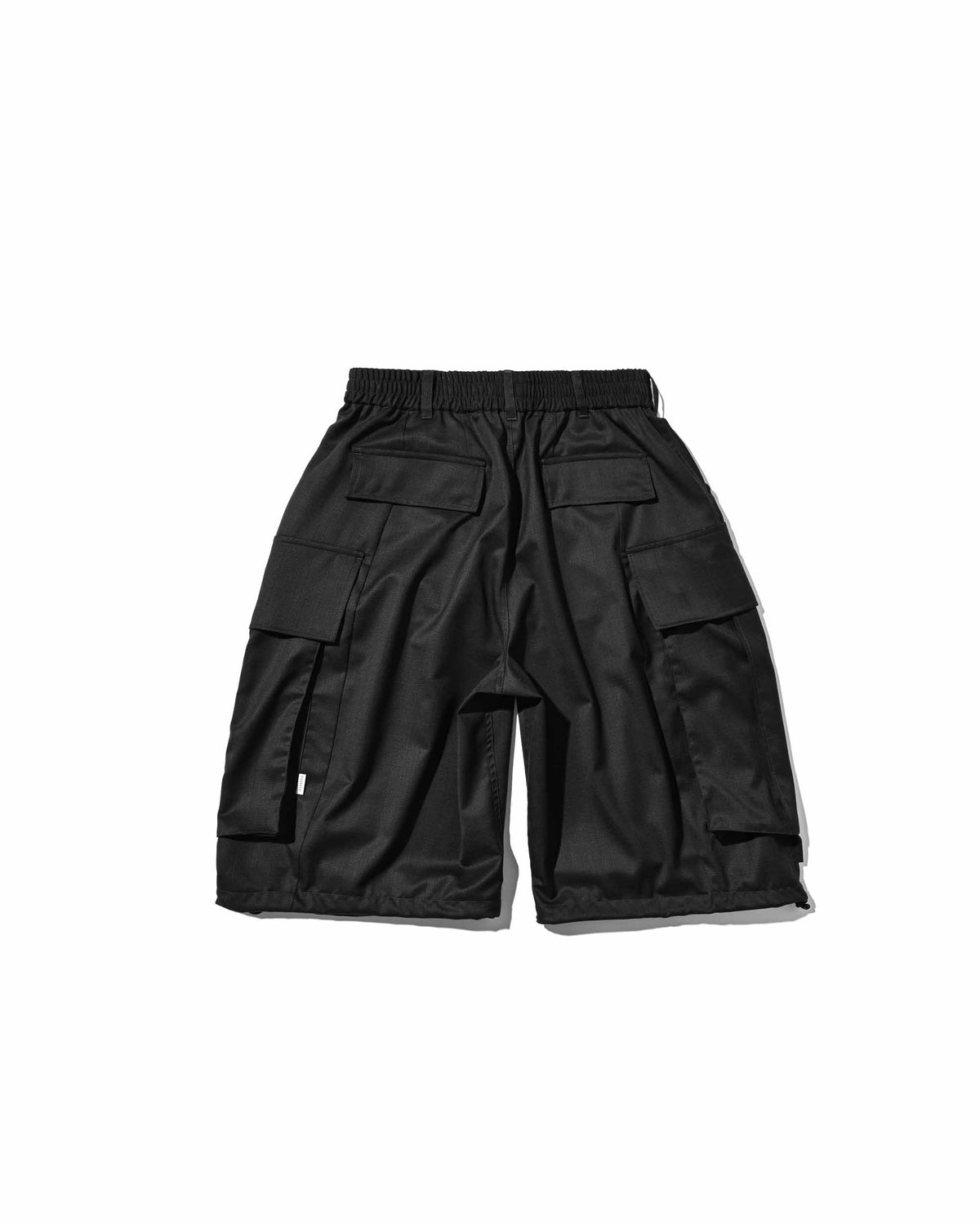 GLEN PLAID WOOL CITY MEGA POCKET BALLOON CARGO HALF PANTS(CHECK)