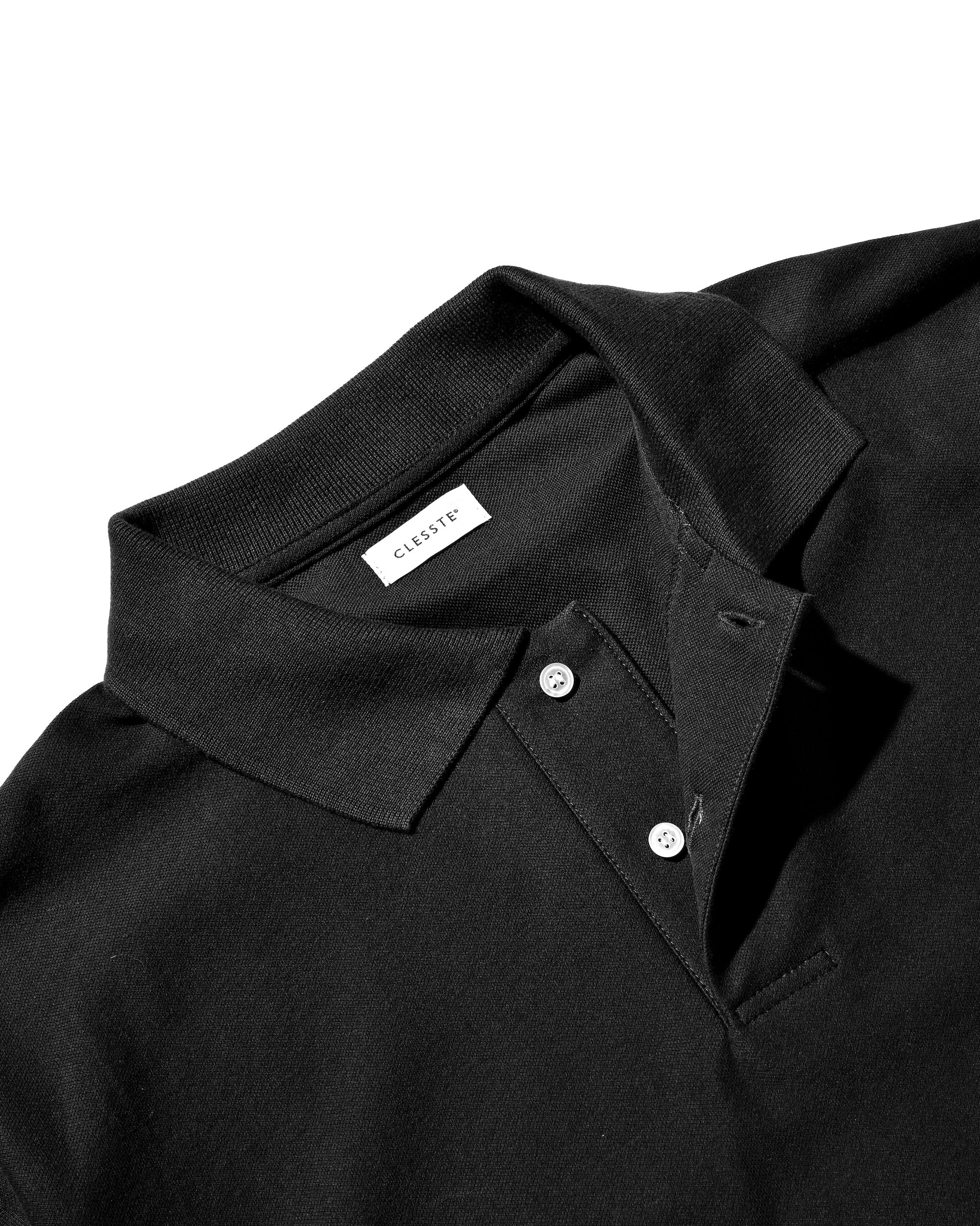 【10.15 WED 20:00- IN STOCK】"C" COTTON CITY L/S POLO SHIRT FOR YGM (BLACK)