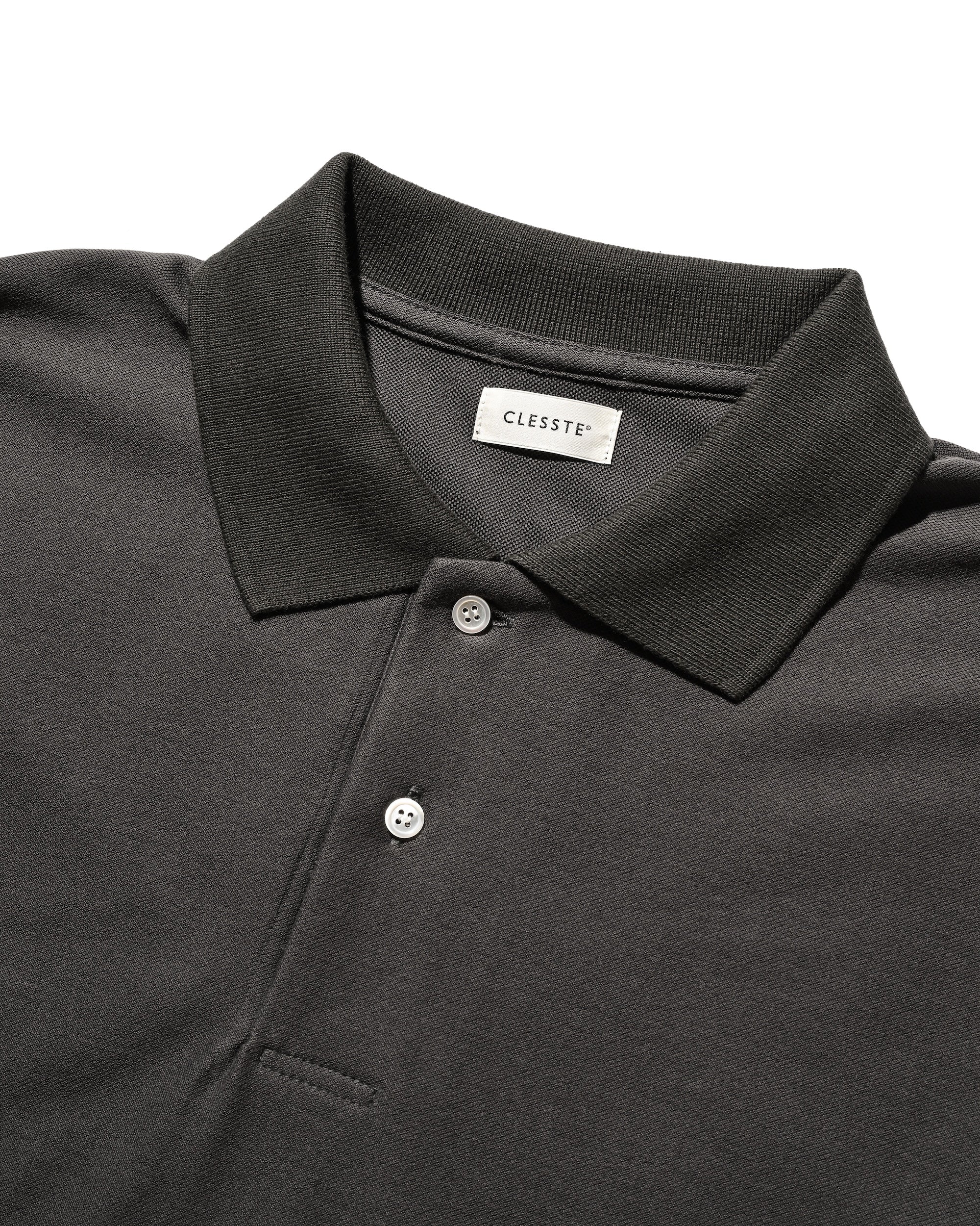 【10.15 WED 20:00- IN STOCK】"C" COTTON CITY L/S POLO SHIRT FOR YGM (CHARCOAL)