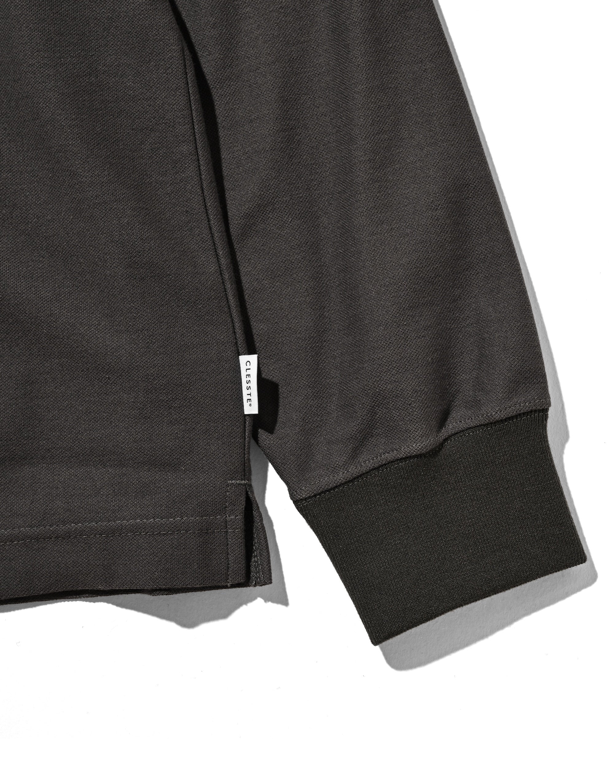【10.15 WED 20:00- IN STOCK】"C" COTTON CITY L/S POLO SHIRT FOR YGM (CHARCOAL)