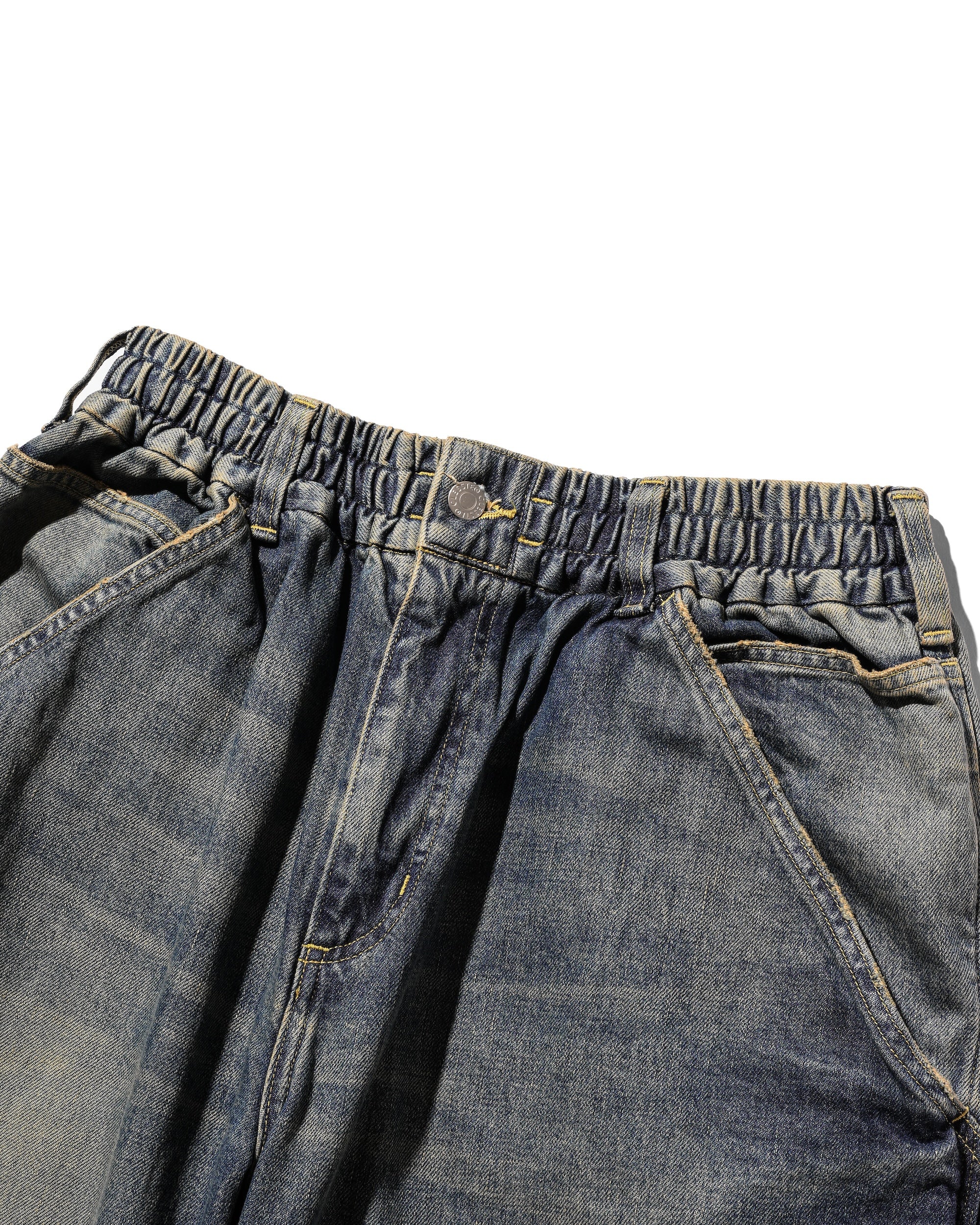 【11.5 WED 20:00- IN STOCK】VINTAGE DYED SELVEDGE DENIM WORKER PANTS (VINTAGE INDIGO)