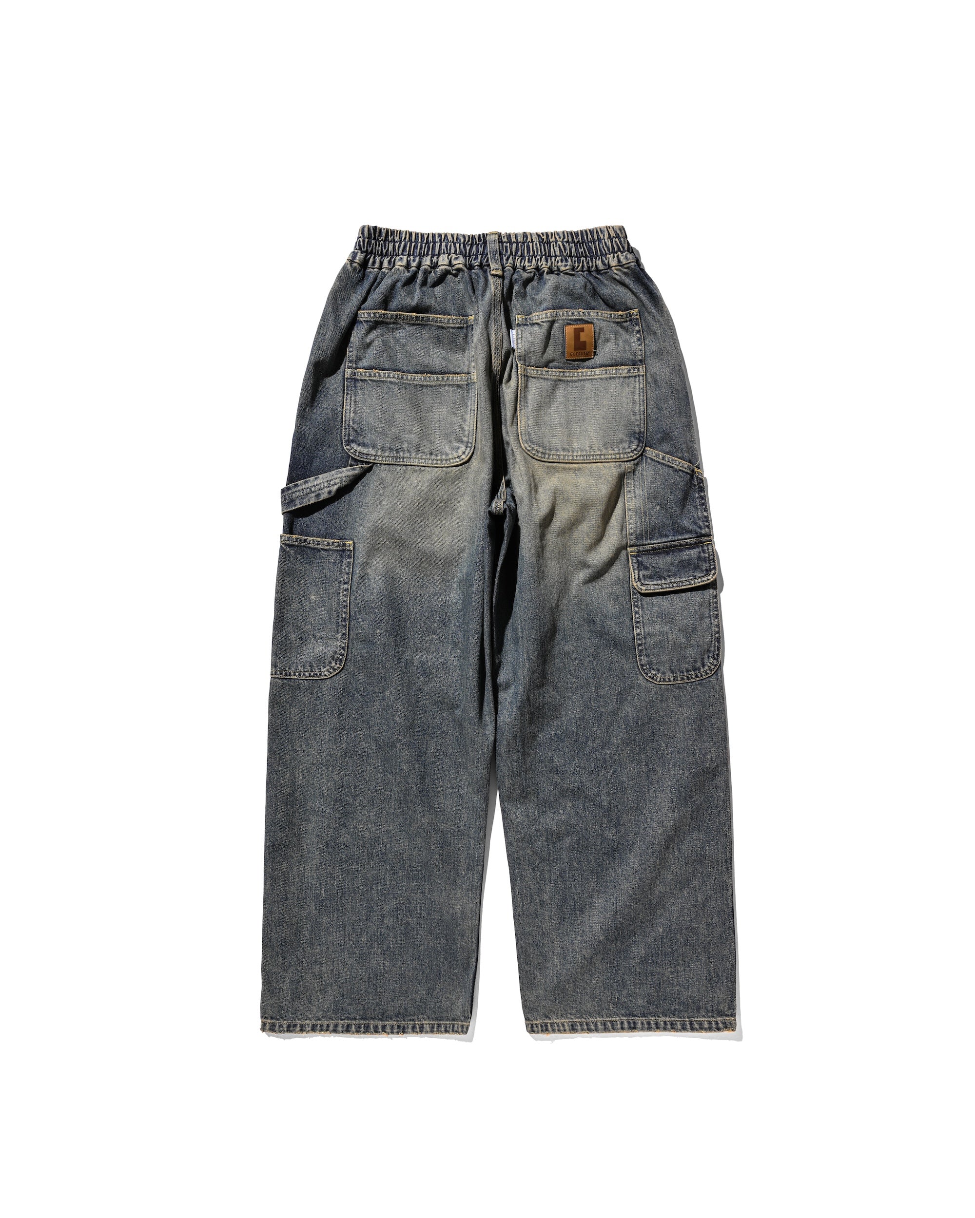 【11.5 WED 20:00- IN STOCK】VINTAGE DYED SELVEDGE DENIM WORKER PANTS (VINTAGE INDIGO)