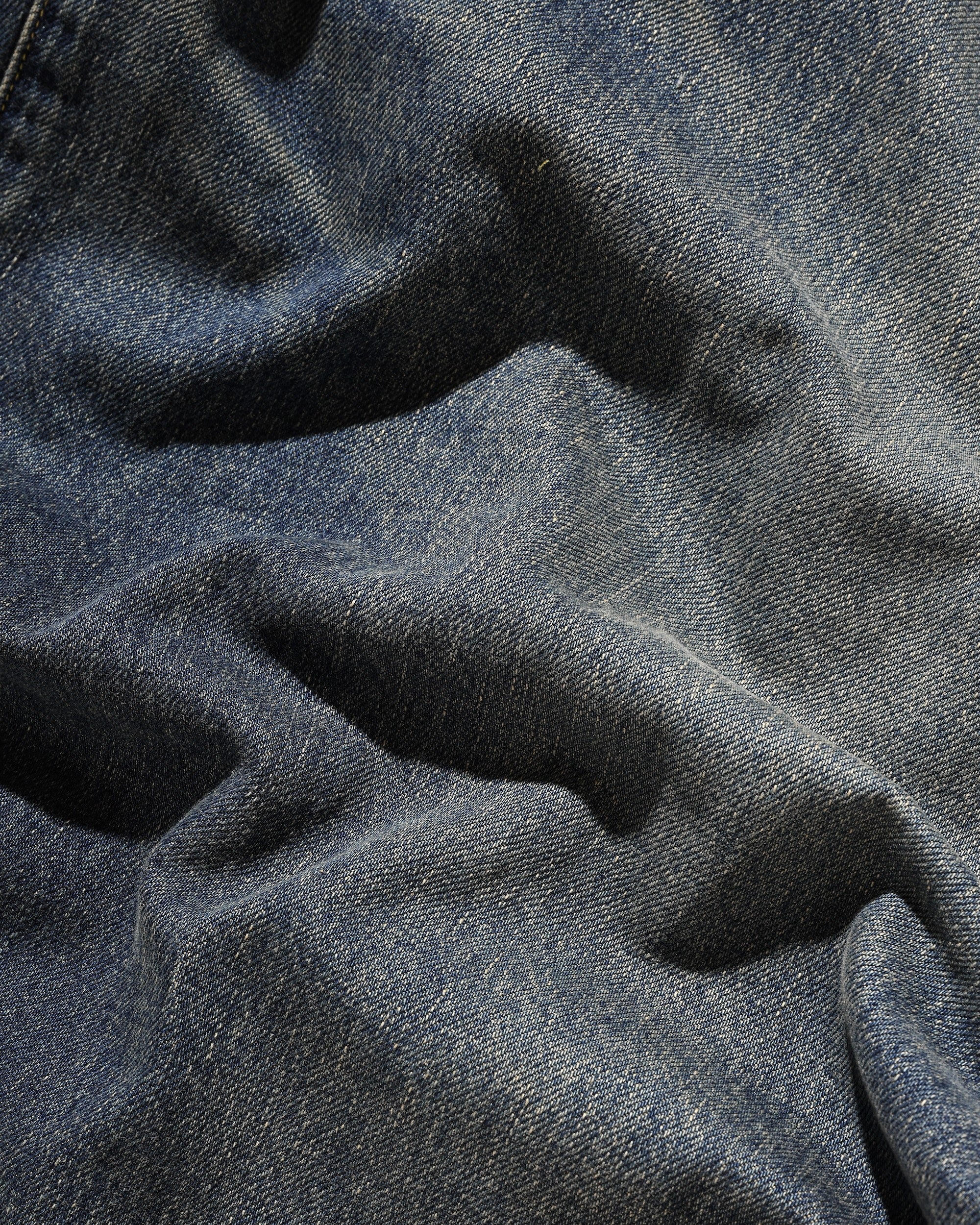 【10.1 WED 20:00- IN STOCK】VINTAGE DYED SELVEDGE DENIM BARREL LEG PANTS (VINTAGE INDIGO)