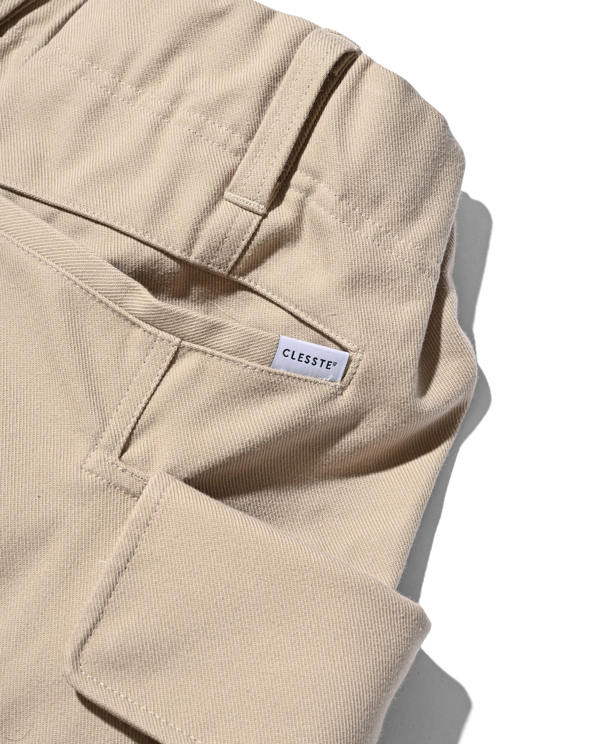SIDE FLAP CURVE PANTS (BEIGE)