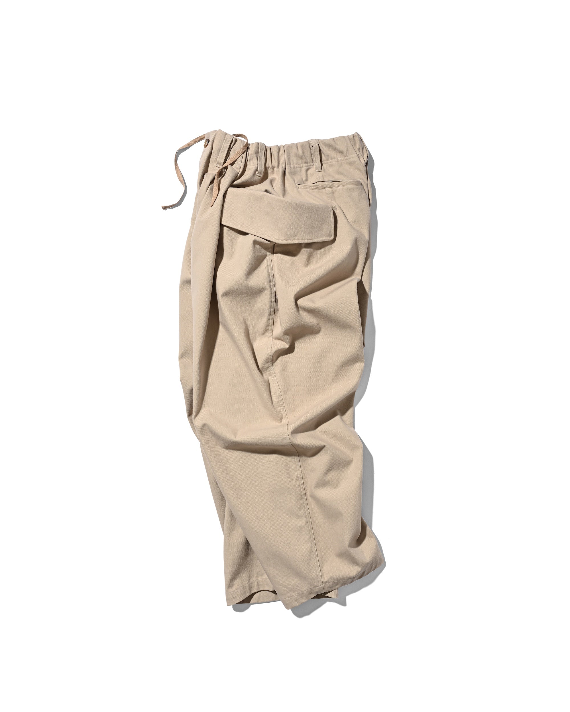 SIDE FLAP CURVE PANTS (BEIGE)