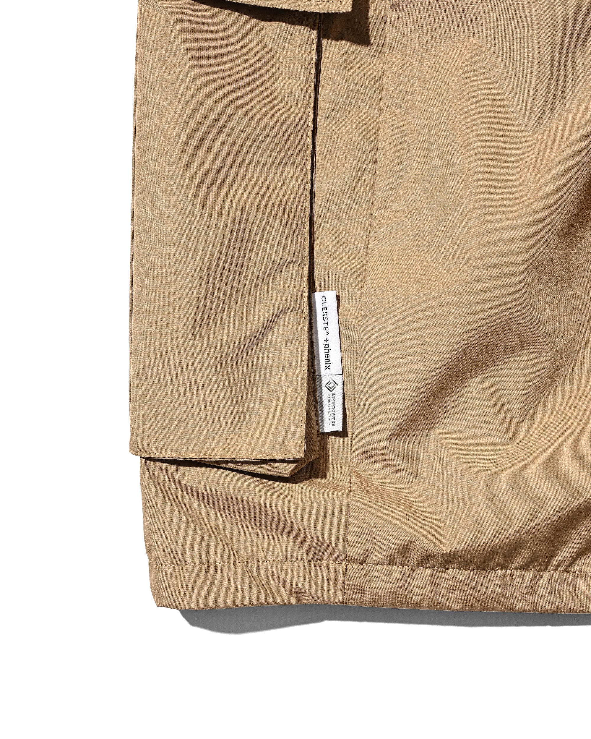 +PHENIX WINDSTOPPER® BY GORE-TEX LABS CITY MEGA POCKET BALLOON CARGO HALF PANTS (CAMEL BEIGE)