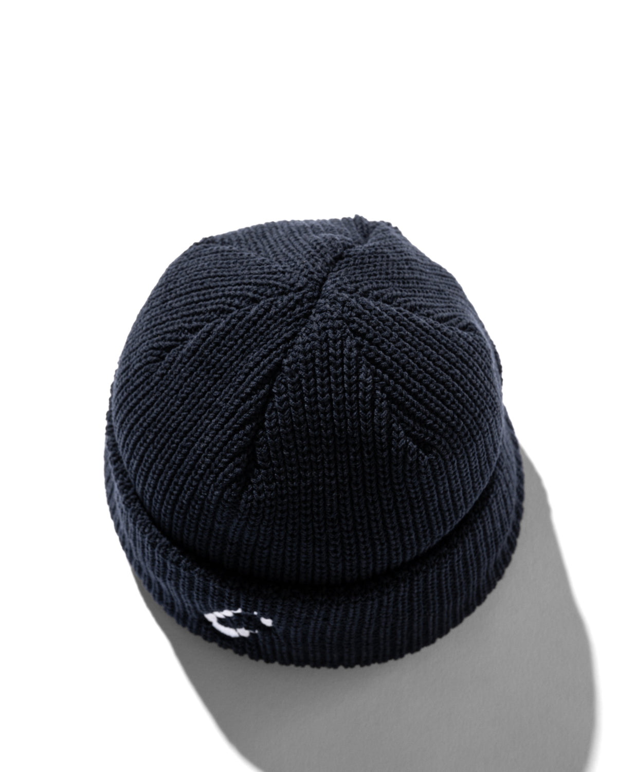 “C” COTTON KNIT CAP 003 (NAVY)