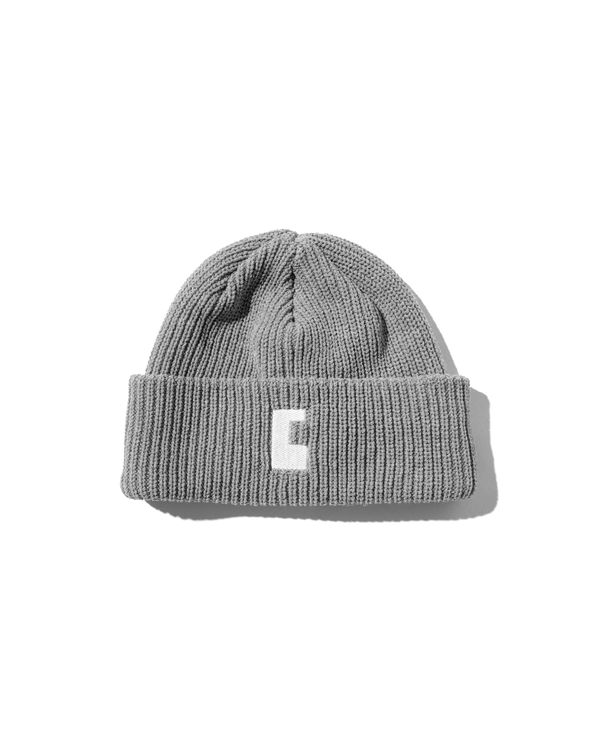 C” COTTON KNIT CAP 001 (GRAY)