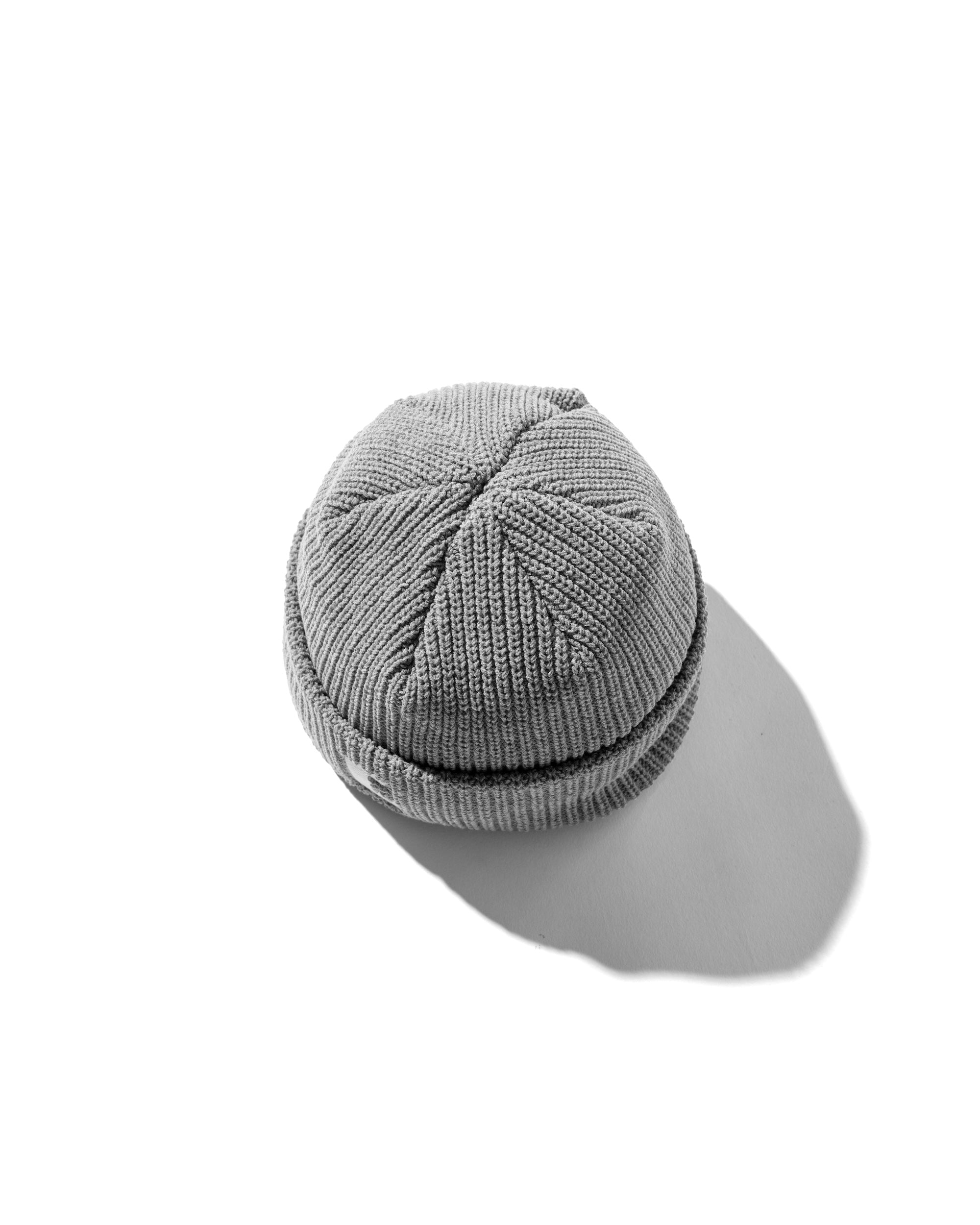 【10.12 SUN 20:00- IN STOCK】“C” COTTON KNIT CAP 001 (GRAY)