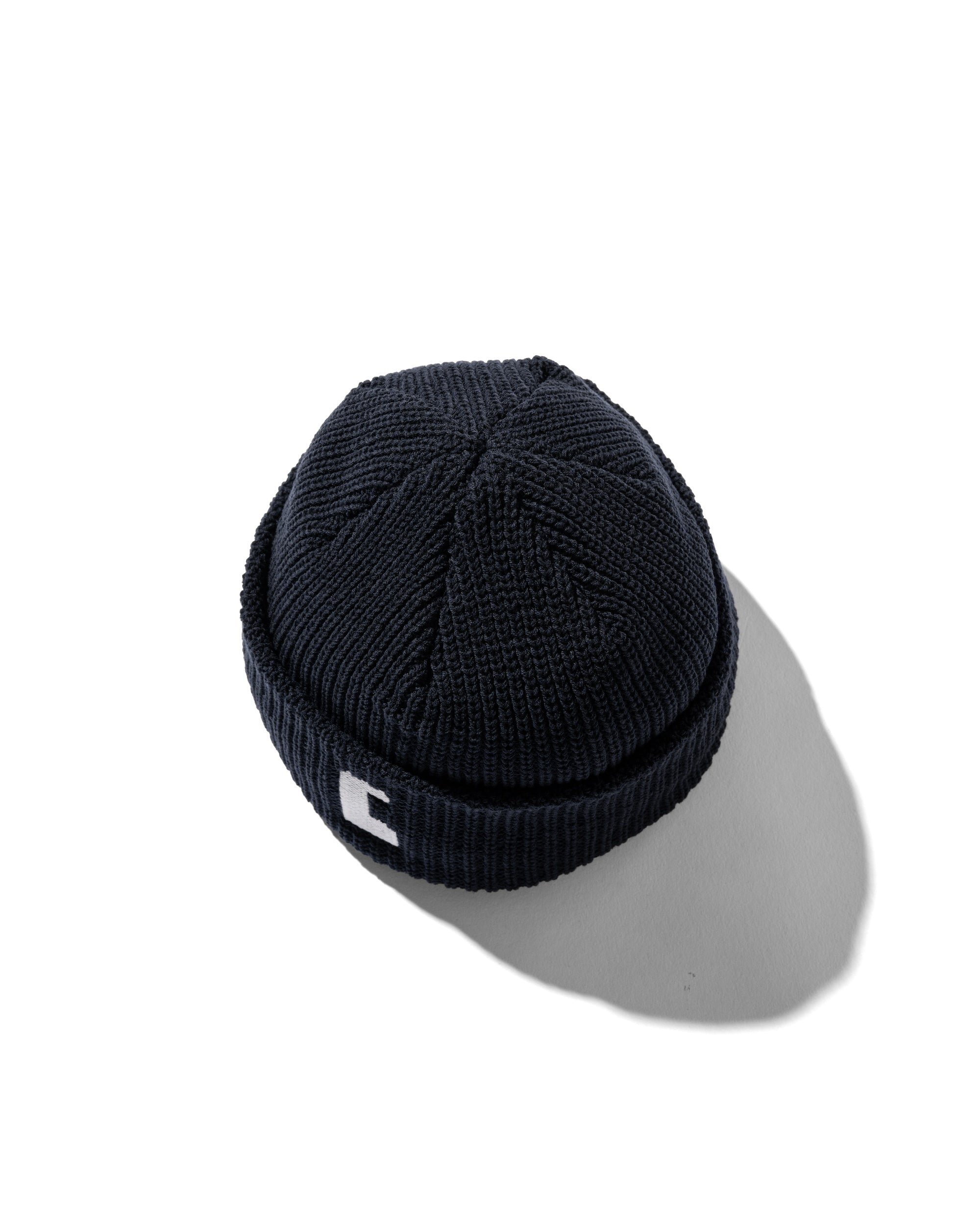 【10.12 SUN 20:00- IN STOCK】“C” COTTON KNIT CAP 001 (NAVY)