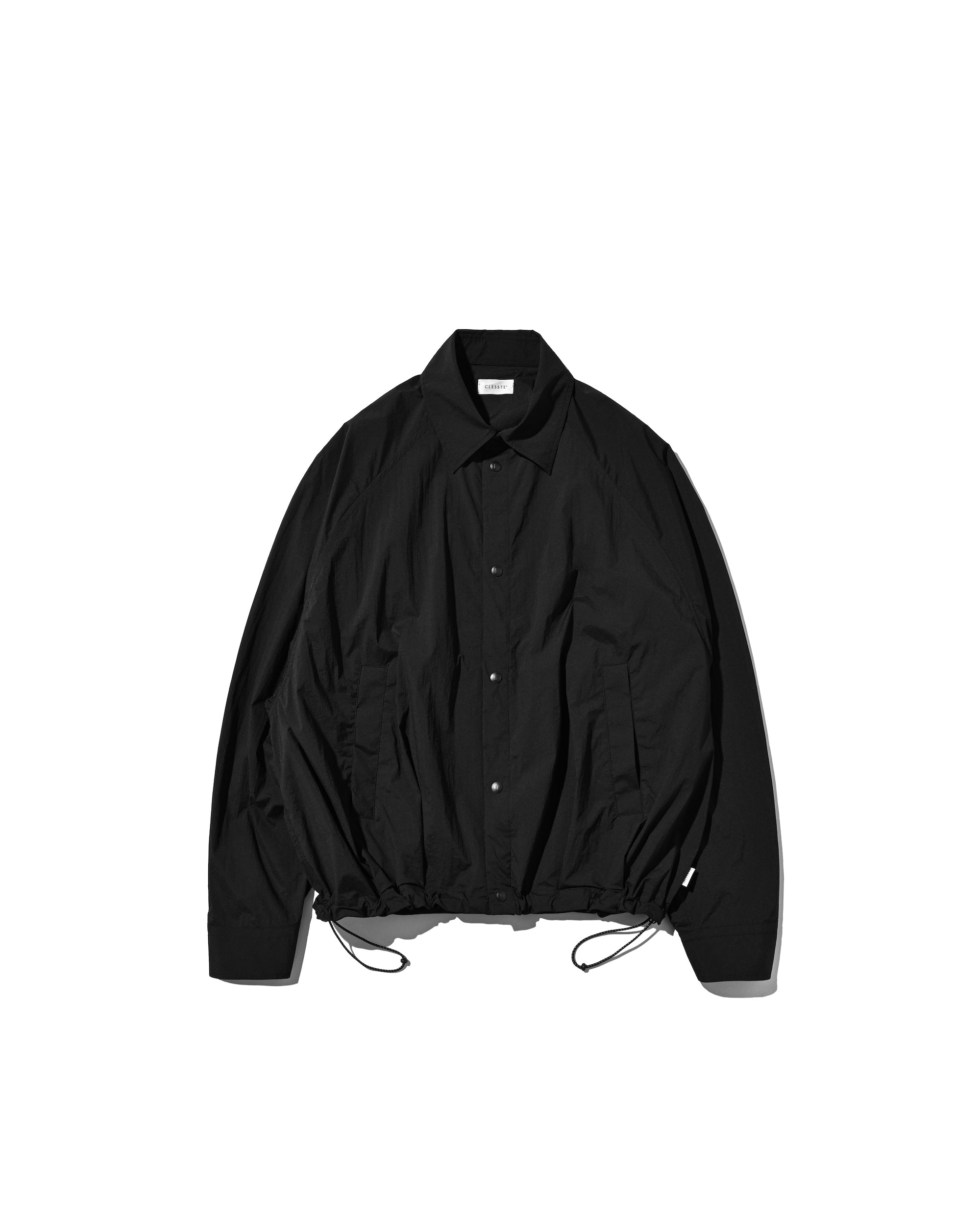 【5.9 SAT 20:00- IN STOCK】CRISPY NYLON CITY UNIFORM BALLOON L/S SHIRT JACKET (BLACK)