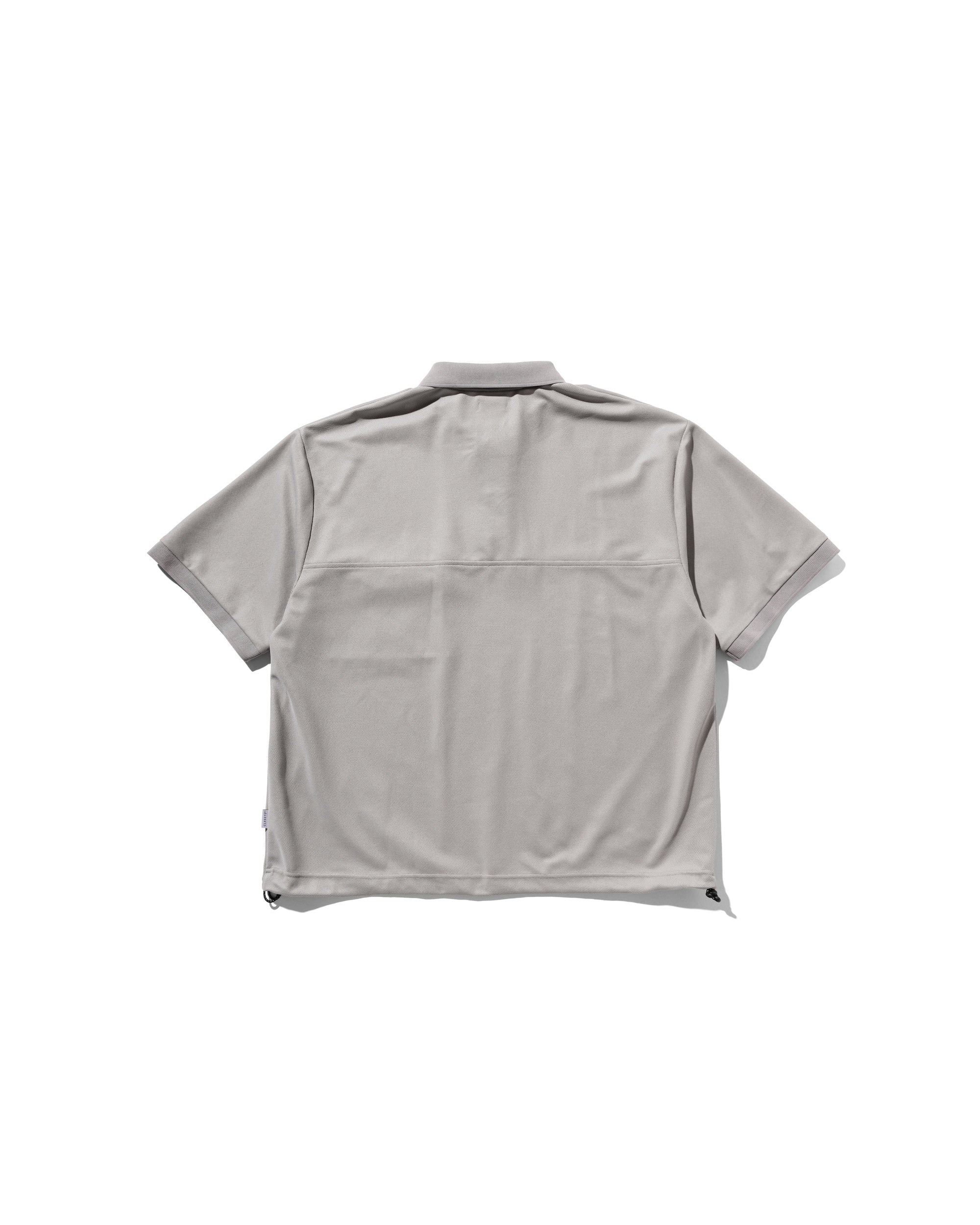 【8.20 WED 20:00- IN STOCK】ACTIVE CITY S/S SNAP POLO SHIRT (GRAY)
