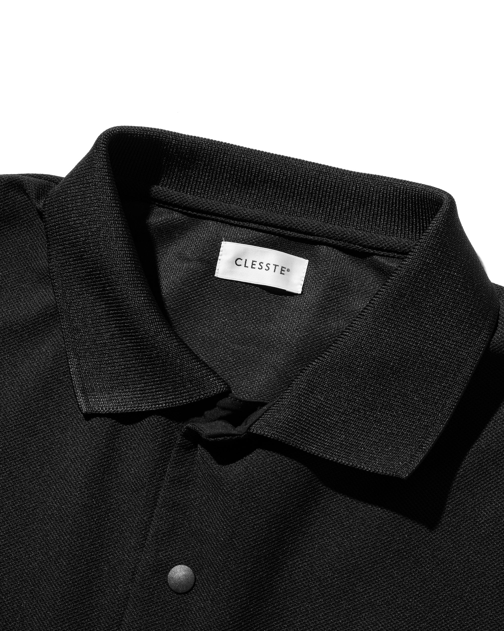 【8.20 WED 20:00- IN STOCK】ACTIVE CITY S/S SNAP POLO SHIRT (BLACK)