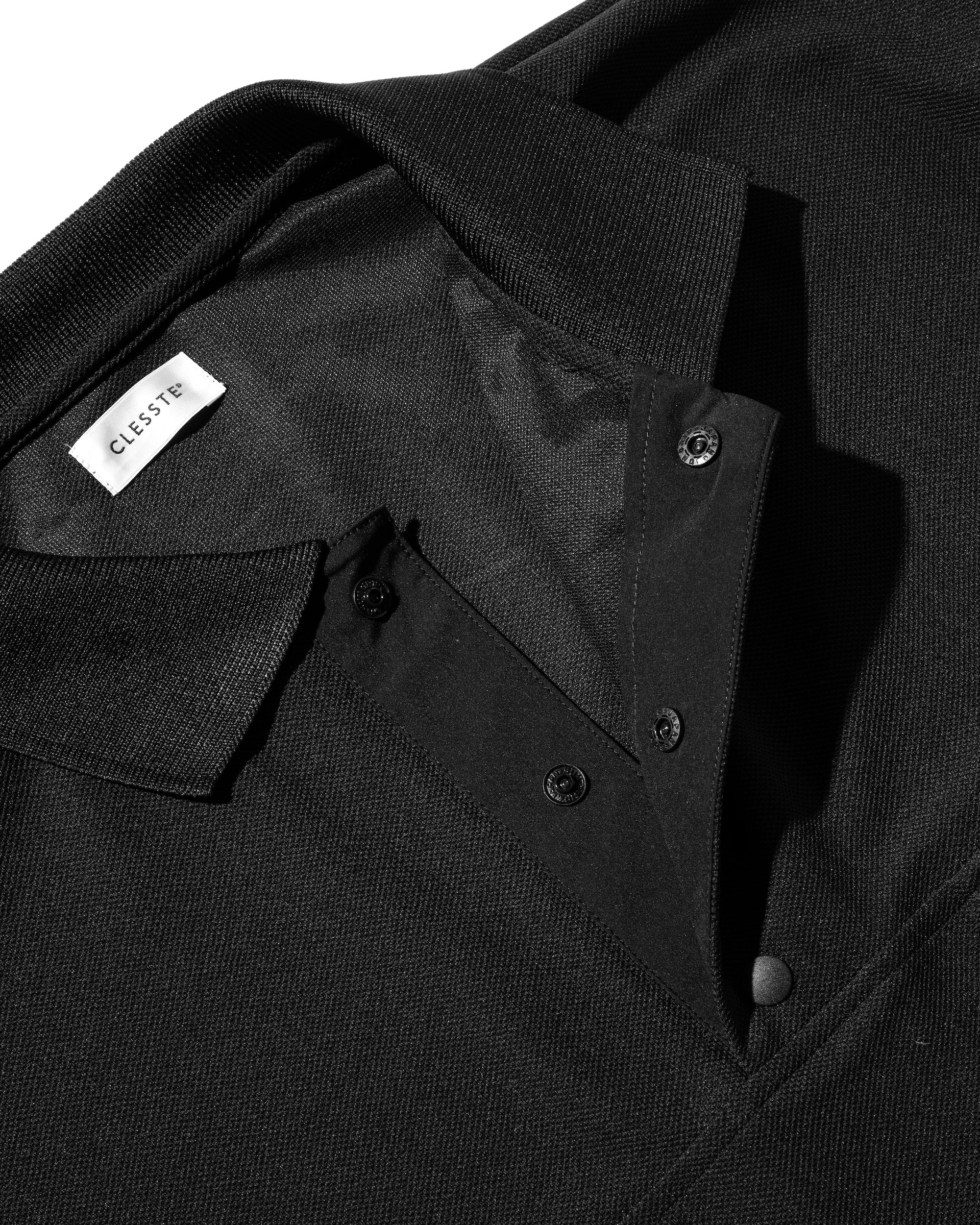 【8.20 WED 20:00- IN STOCK】ACTIVE CITY S/S SNAP POLO SHIRT (BLACK)