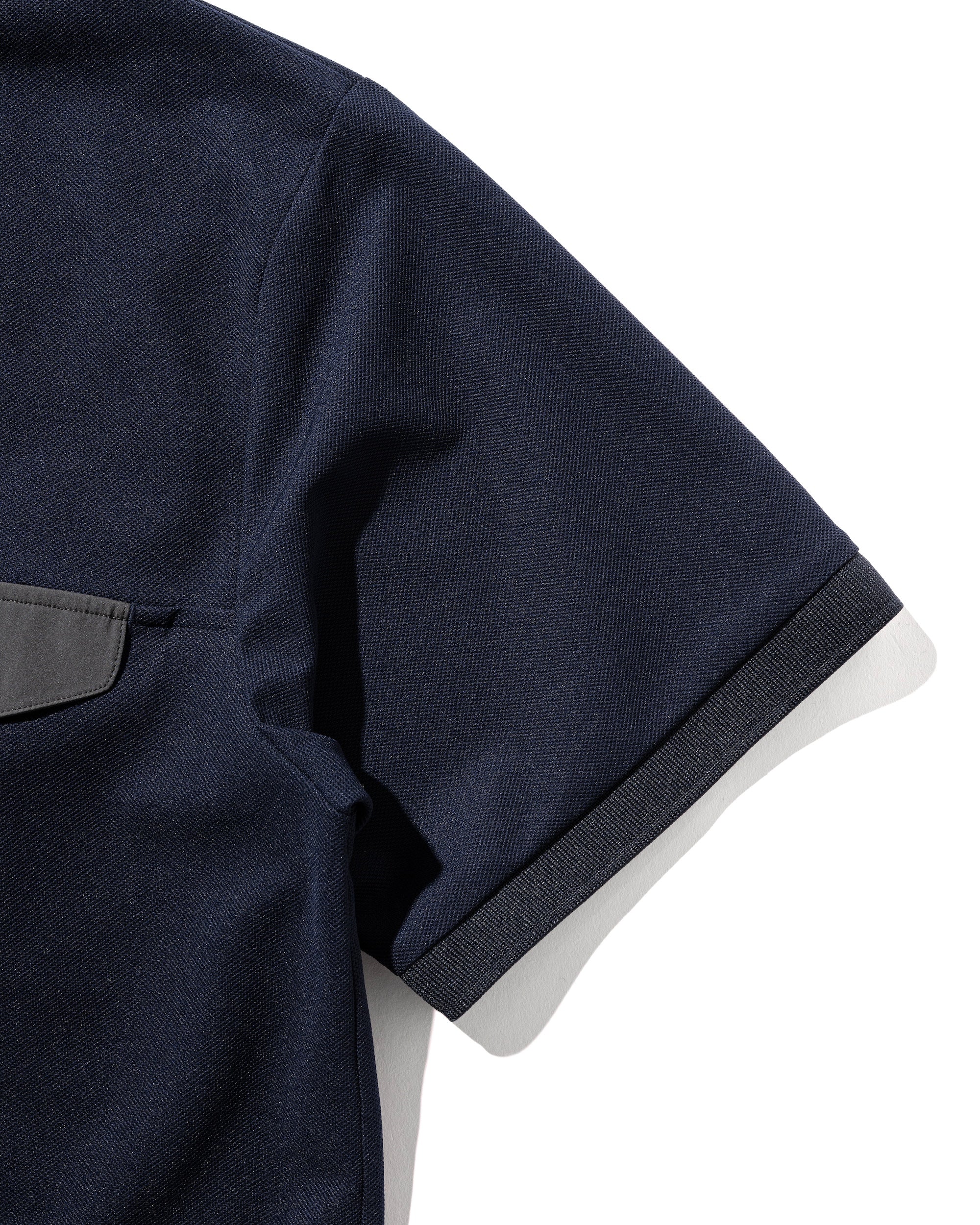 【8.20 WED 20:00- IN STOCK】ACTIVE CITY S/S SNAP POLO SHIRT (NAVY)