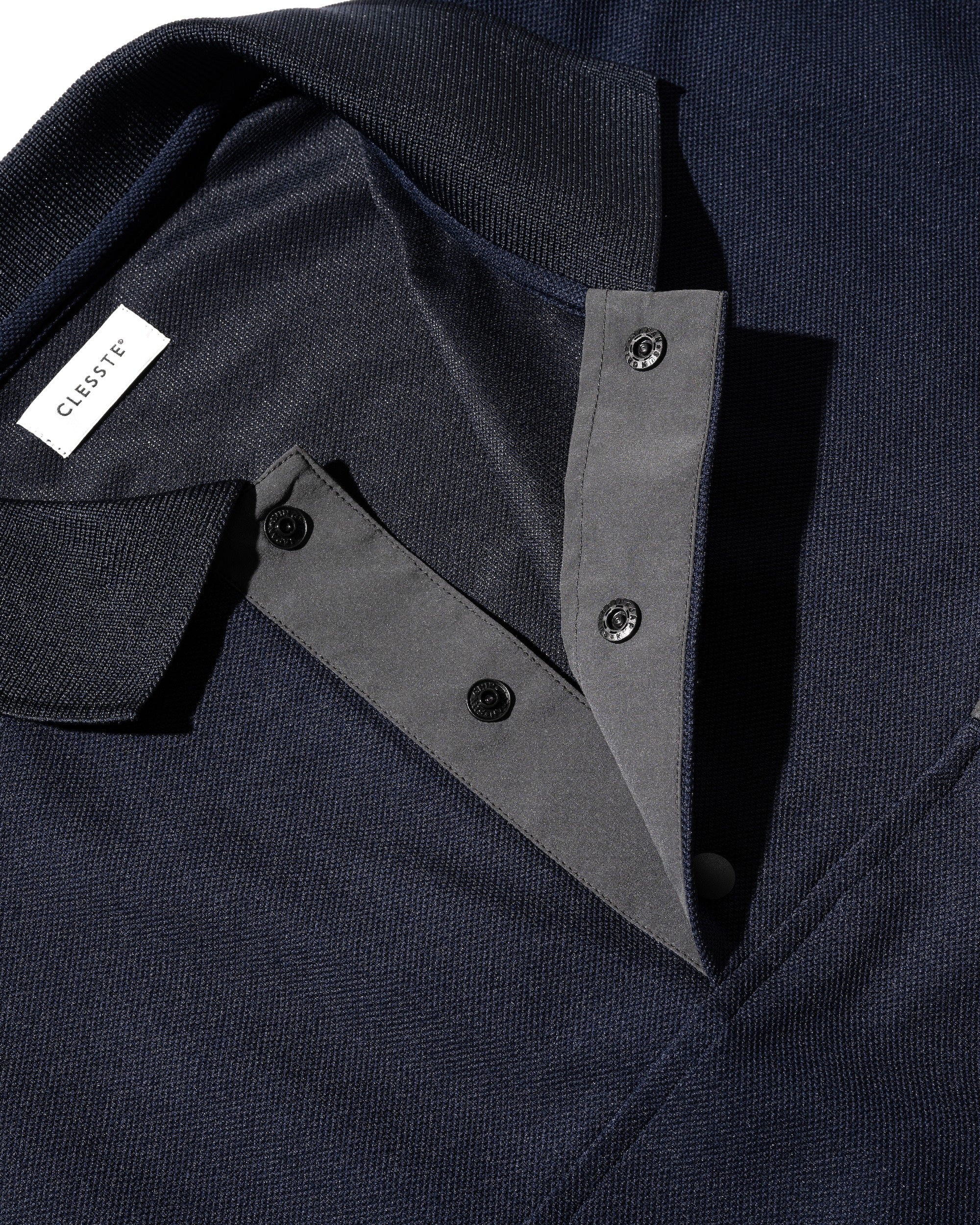 【8.20 WED 20:00- IN STOCK】ACTIVE CITY S/S SNAP POLO SHIRT (NAVY)