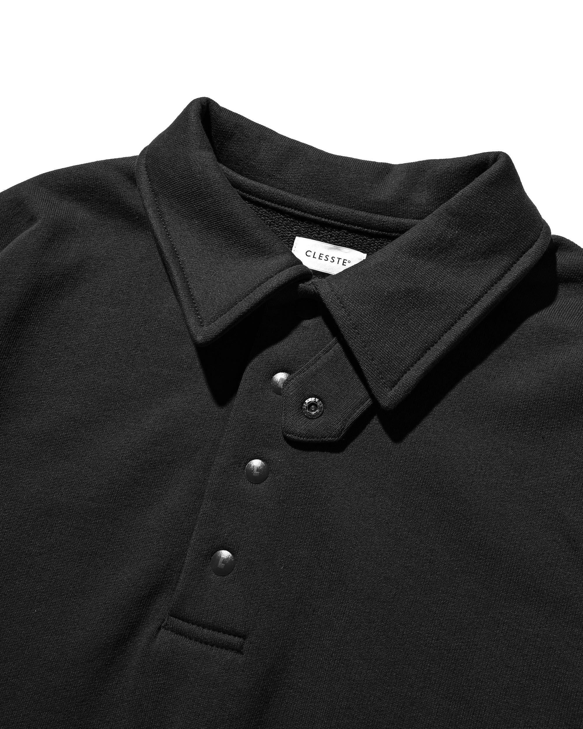 HALF SNAP SWEATSHIRT (BLACK)