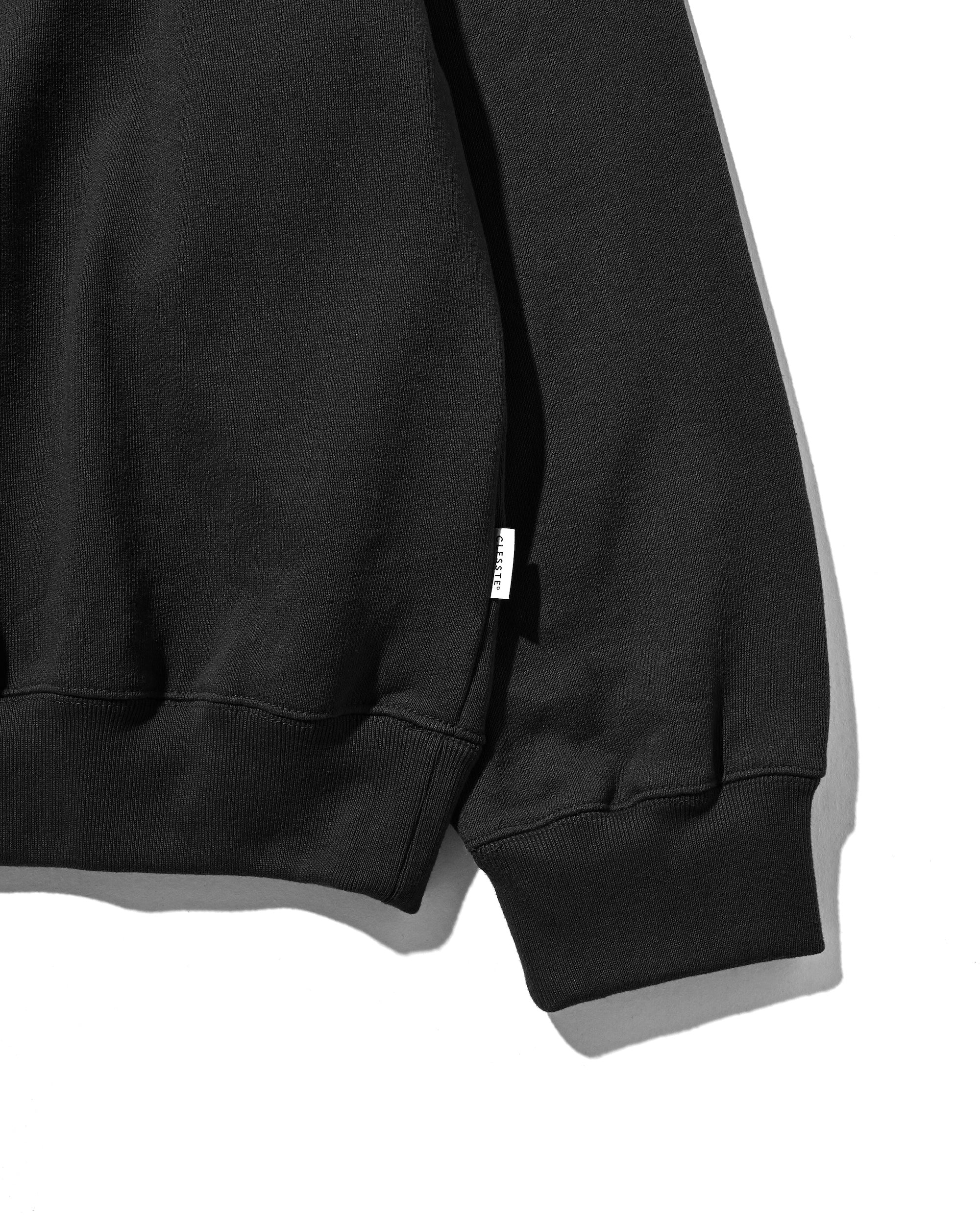 HALF SNAP SWEATSHIRT (BLACK)