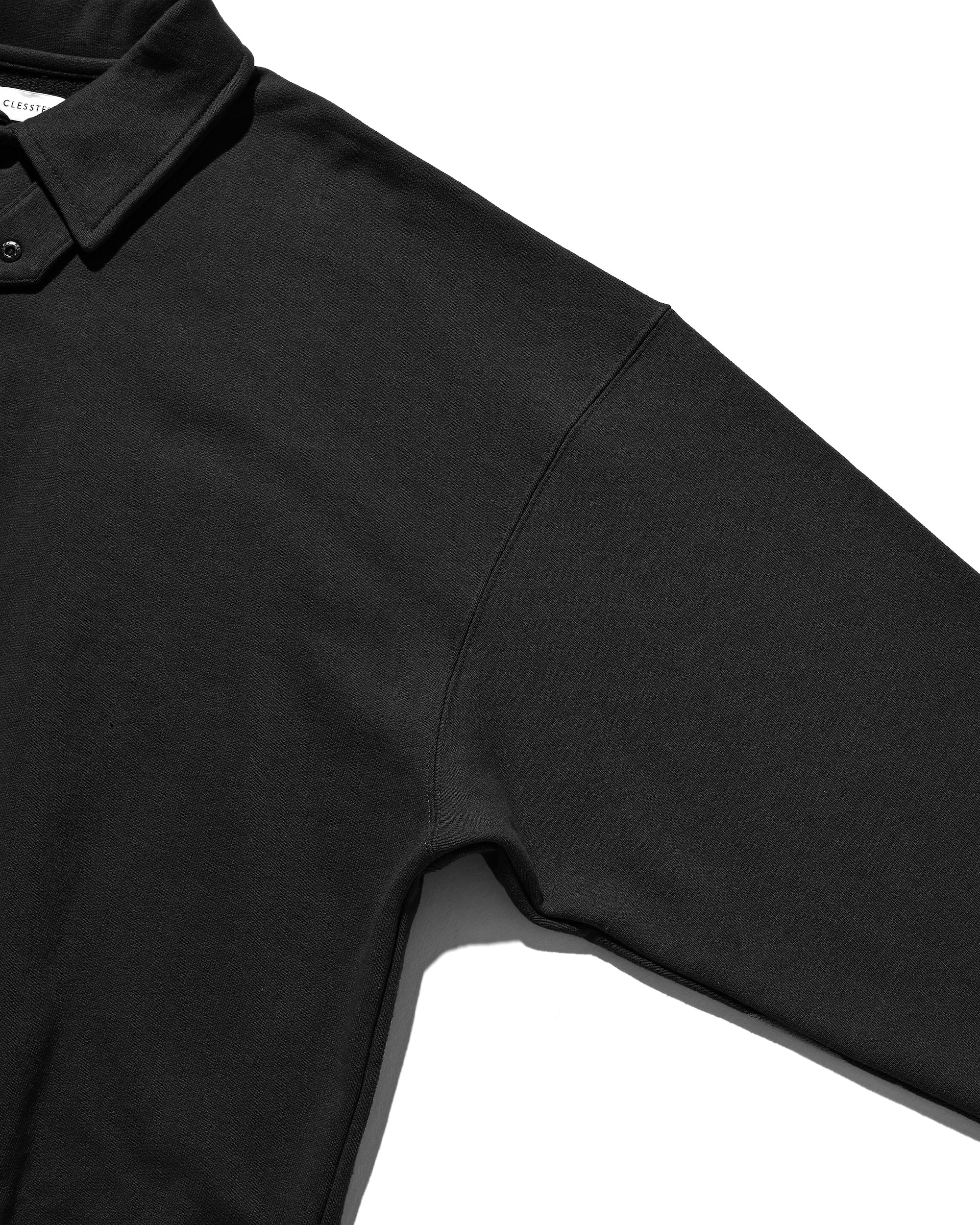 HALF SNAP SWEATSHIRT (BLACK)