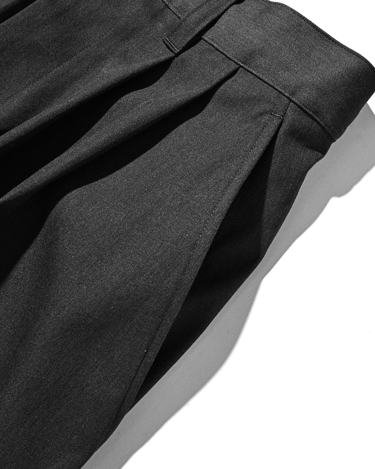 【9.19 SAT 20:00- IN STOCK】T/C GABARDINE CITY UNIFORM WIDE TAPERED PANTS (GRAY)