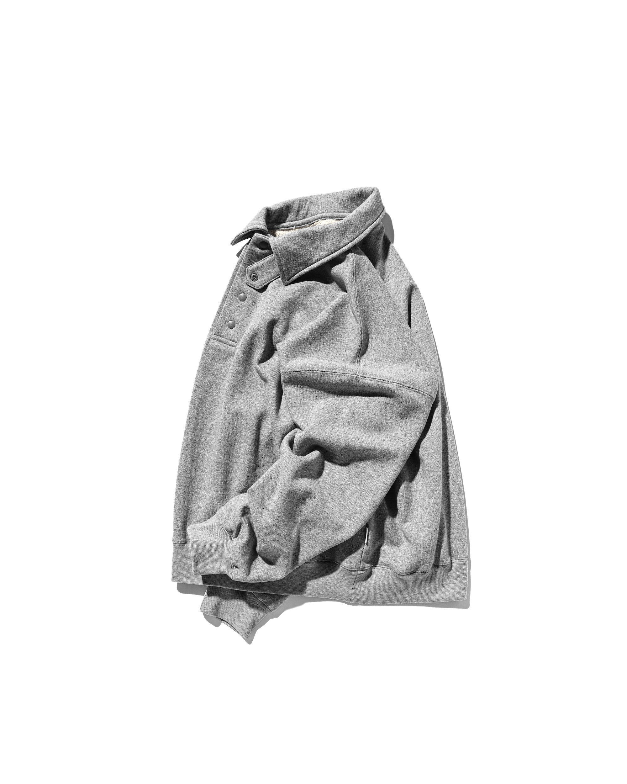 HALF SNAP SWEATSHIRT (GRAY)