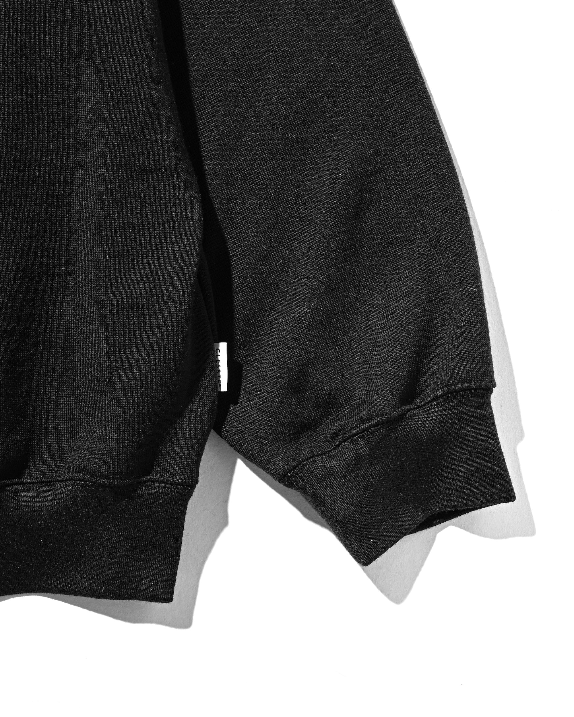 【10.29 WED 20:00- IN STOCK】WOOL SWEATSHIRT (BLACK)