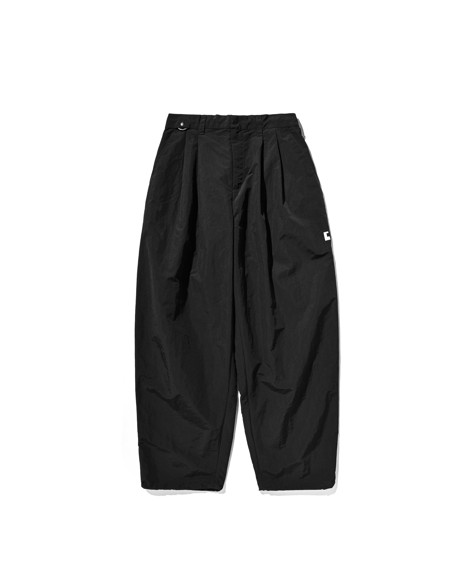 【10.25 SAT 20:00- IN STOCK】ACTIVE CITY UNIFORM WIDE TAPERED PANTS (BLACK)