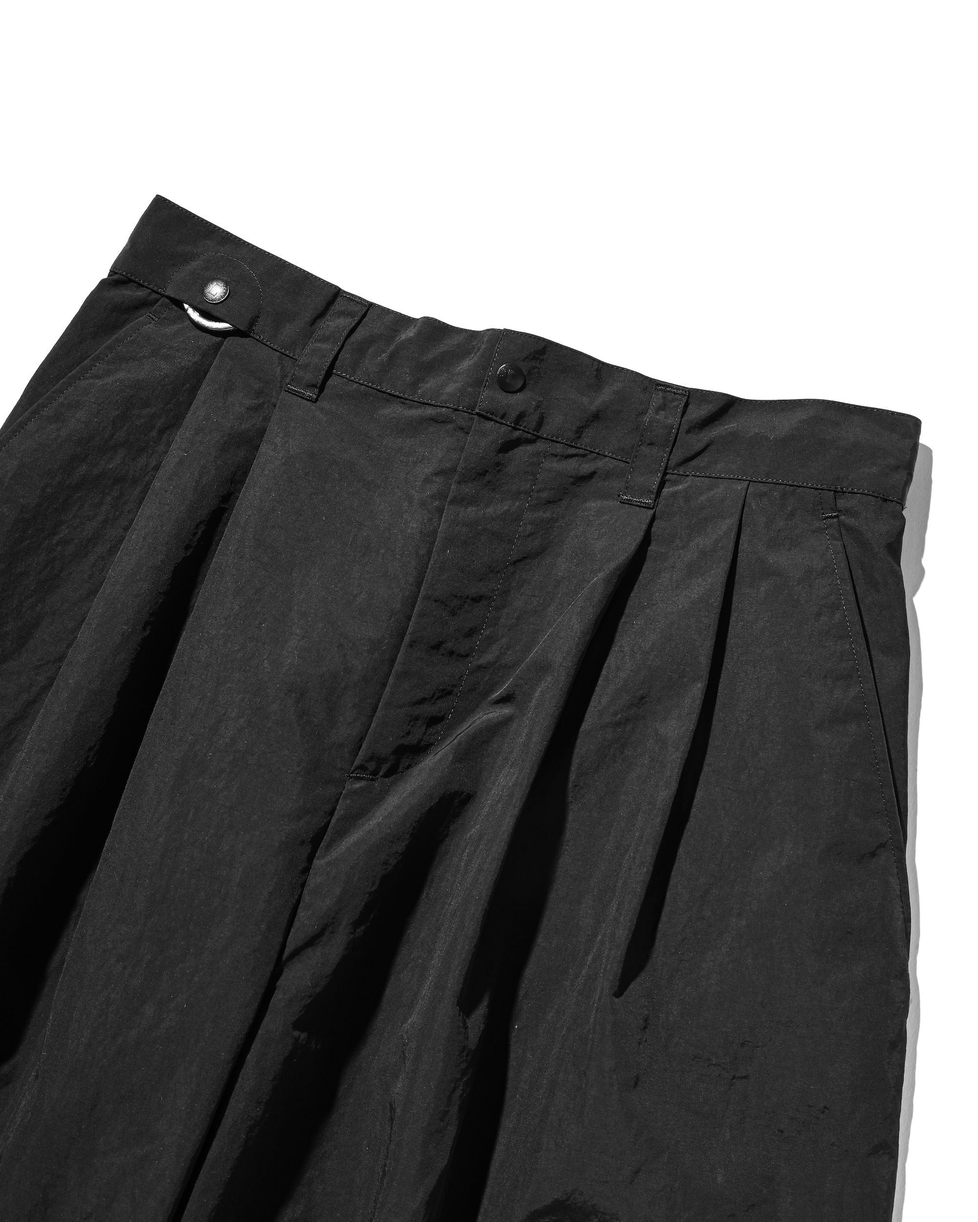 【10.25 SAT 20:00- IN STOCK】ACTIVE CITY UNIFORM WIDE TAPERED PANTS (BLACK)