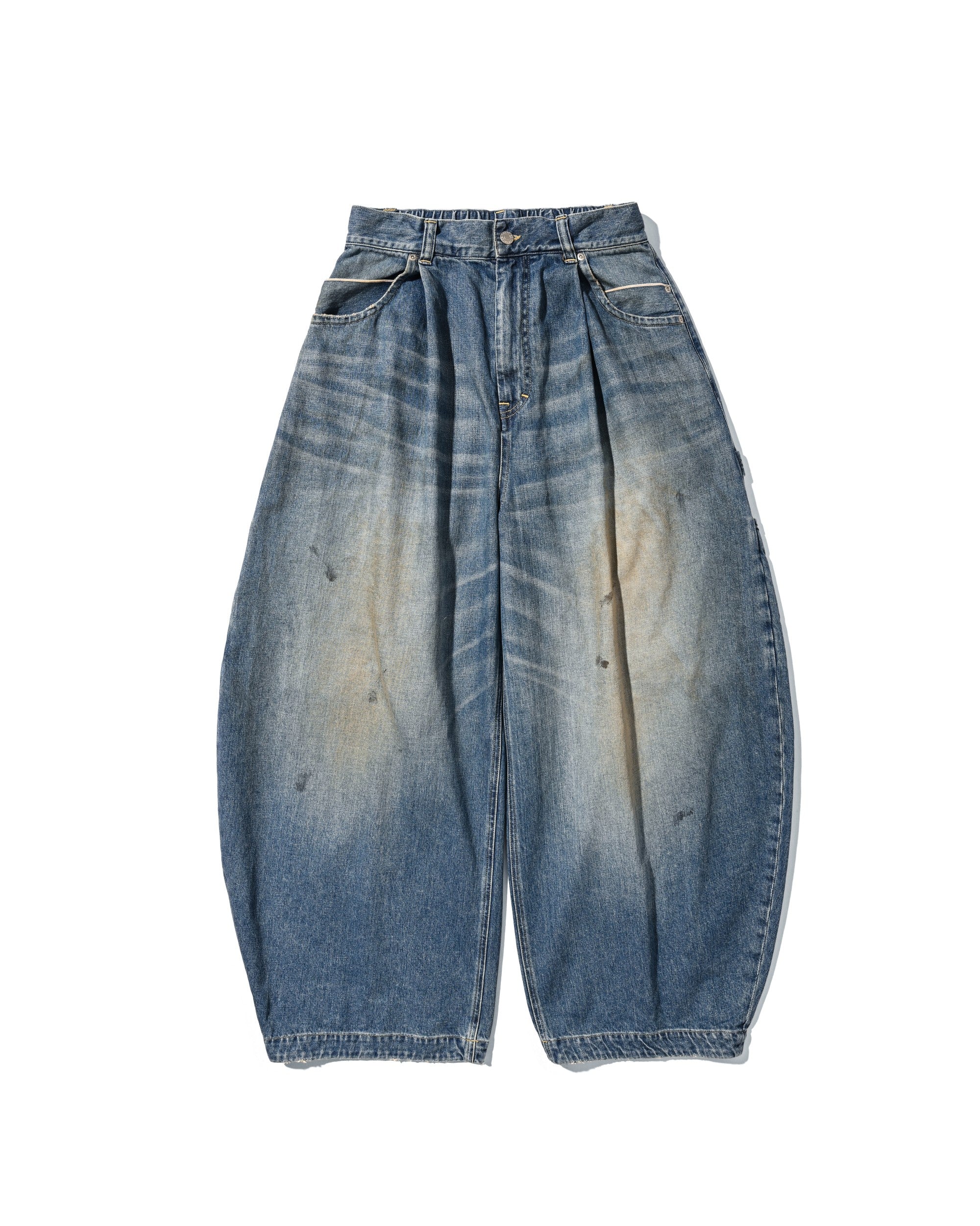 【5.30 SAT 20:00- IN STOCK】VINTAGE DYED SELVEDGE DENIM CITY MASSIVE UTILITY PANTS (VINTAGE LIGHT INDIGO)