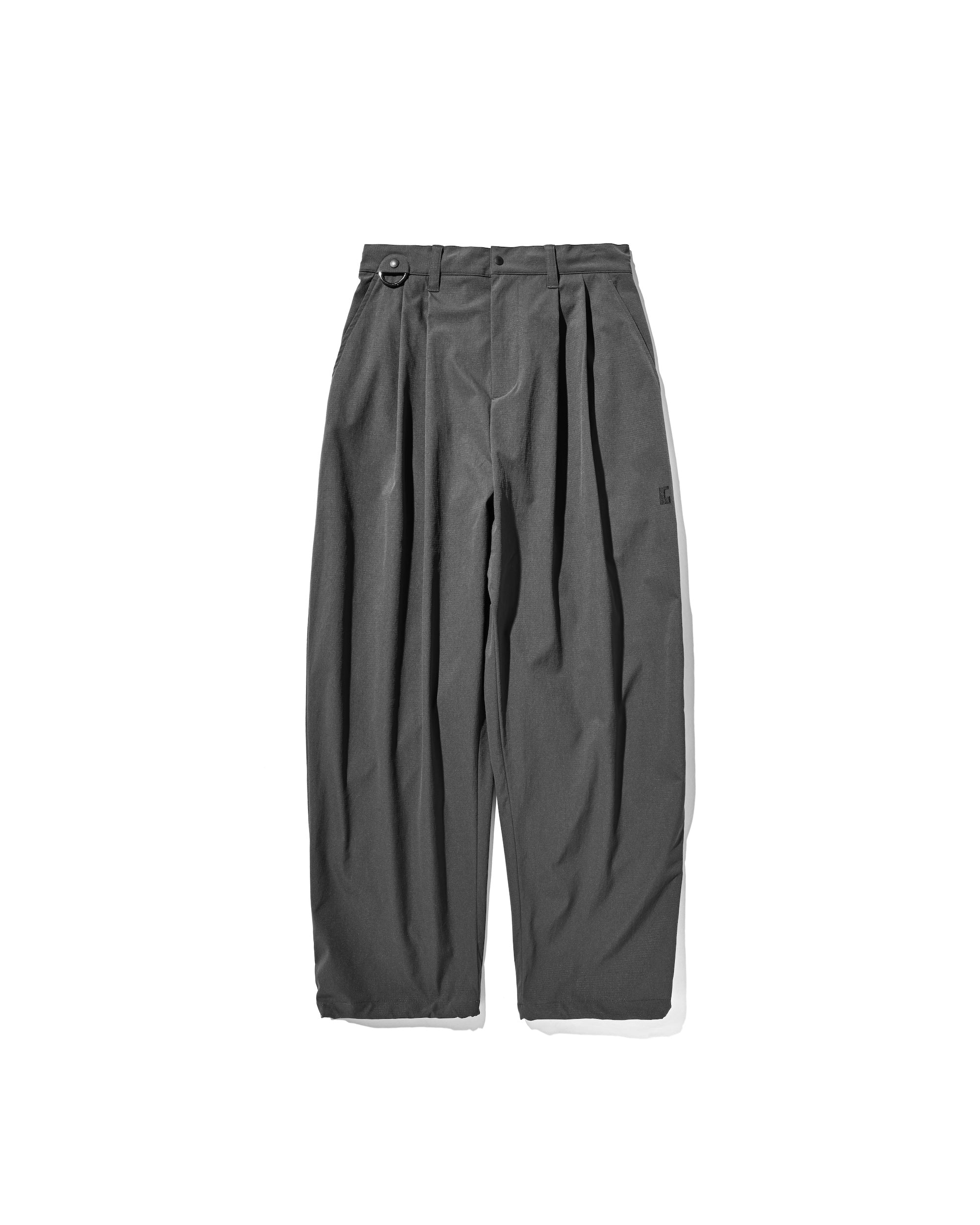 CITY UNIFORM WIDE TAPERED PANTS (CHARCOAL)