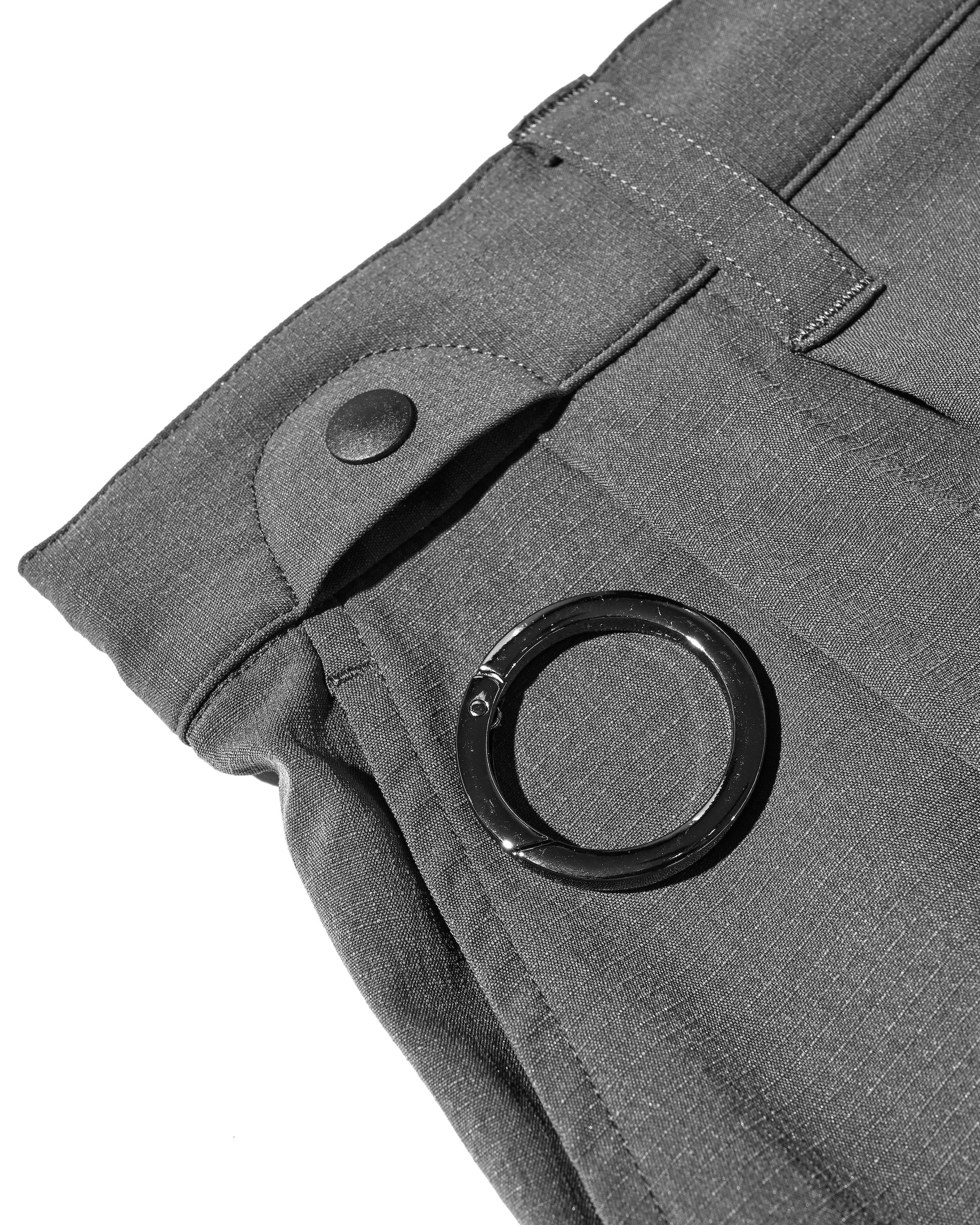 CITY UNIFORM WIDE TAPERED PANTS (CHARCOAL)